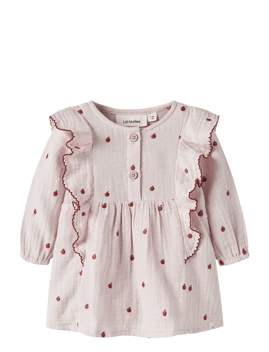 Lil'Atelier - NBFKAMMA LS LOOSE BODY DRESS LIL - robes pour bébés à manches longues - hushed violet - 0
