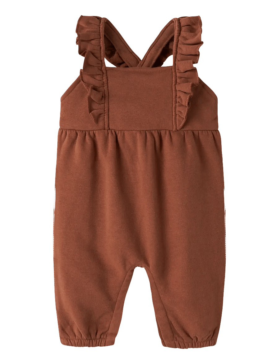 Lil'Atelier - NBFILONDON RUK LOOSE SWEAT OVERALL LIL - buksedragter - maple syrup - 0