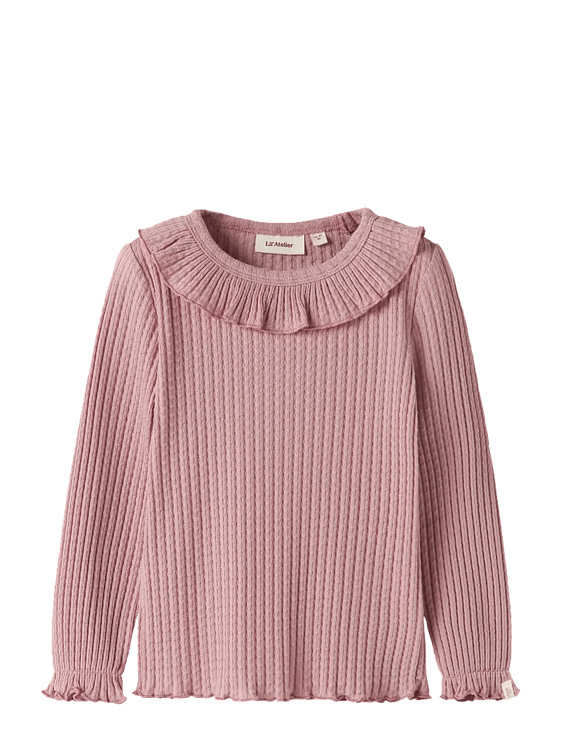 Lil'Atelier - NMFKELSA LS SLIM TOP LIL - langærmede t-shirts - zephyr - 0