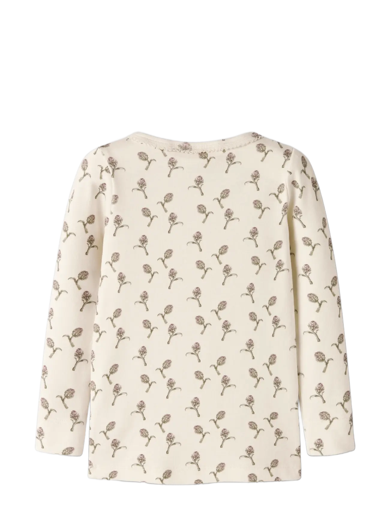 Lil'Atelier - NMFGAYO SIG LS SLIM TOP LIL - långärmade t-shirts - turtledove - 1
