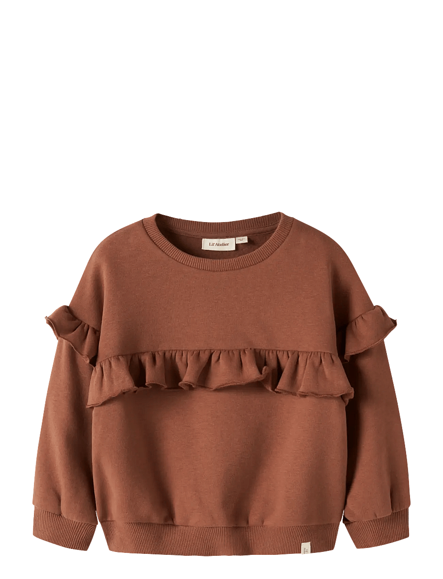Lil'Atelier - NMFILONDON RIK LS LOOSE SWEAT LIL - sweatshirts - maple syrup - 1