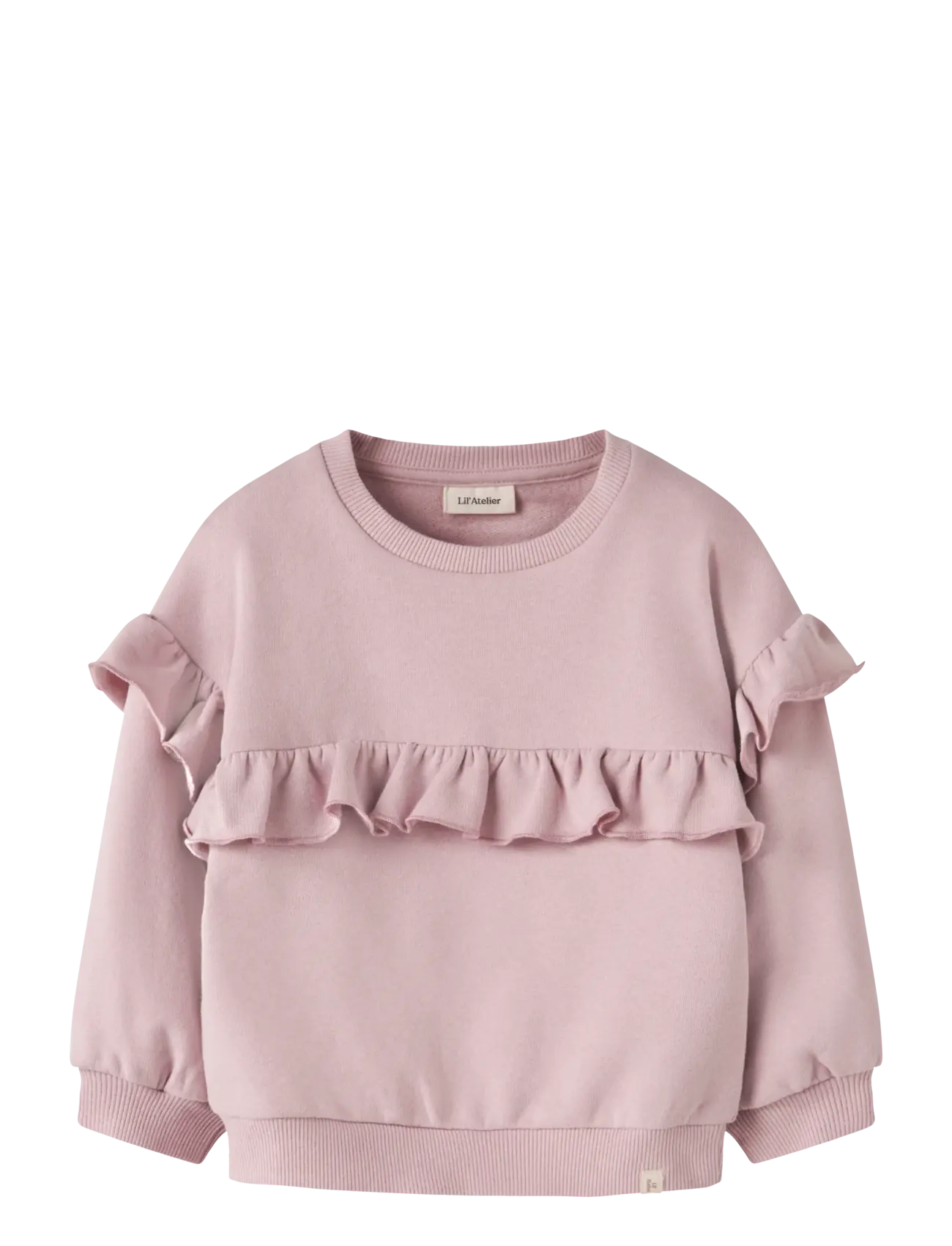Lil'Atelier NMFILONDON RIK LS LOOSE SWEAT LIL - Överdelar - ZEPHYR / pink/rose
