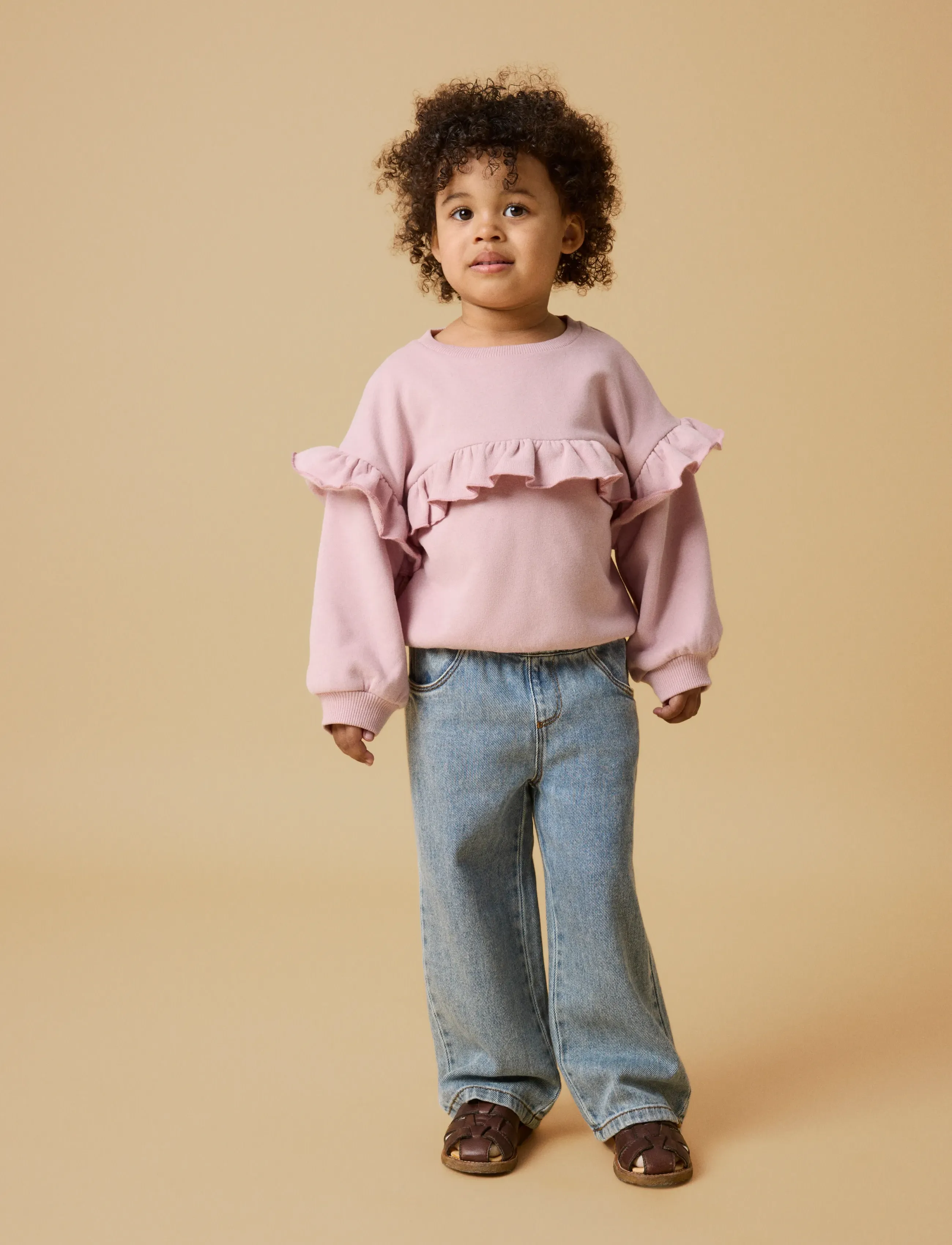Lil'Atelier NMFILONDON RIK LS LOOSE SWEAT LIL - Överdelar - ZEPHYR / pink/rose