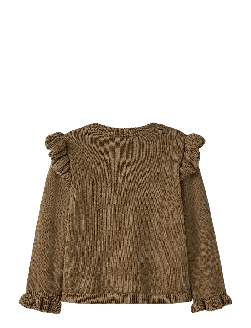 Lil'Atelier - NMFKOPA LS KNIT CARD LIL - Õhukesed joped - kangaroo - 1
