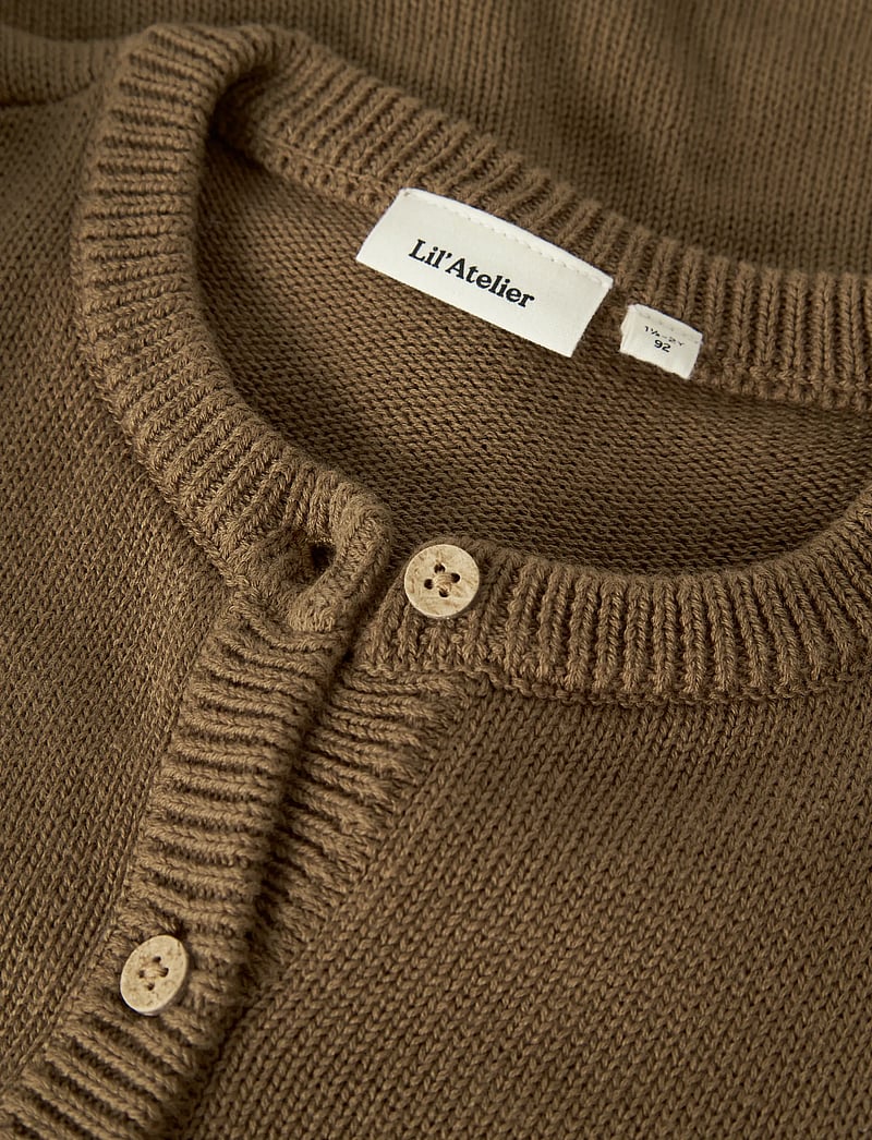 Lil'Atelier - NMFKOPA LS KNIT CARD LIL - Õhukesed joped - kangaroo - 2