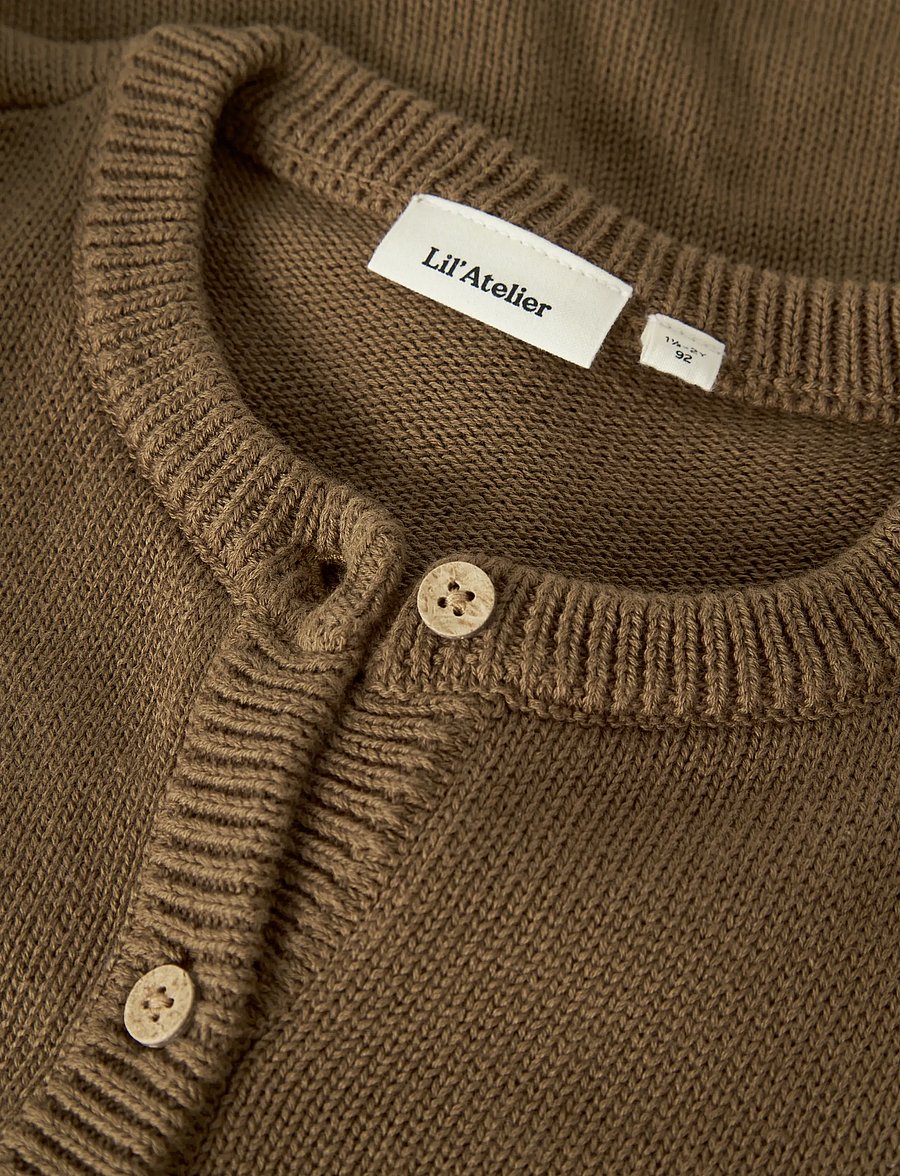 Lil'Atelier - NMFKOPA LS KNIT CARD LIL - lette jakker - kangaroo - 2