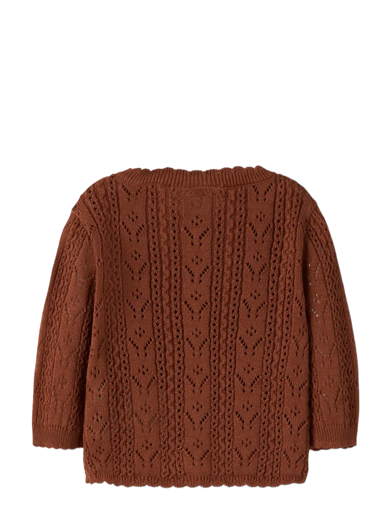 Lil'Atelier - NBFKAJSA KAS LS KNIT CARD LIL - cardigans - maple syrup - 1