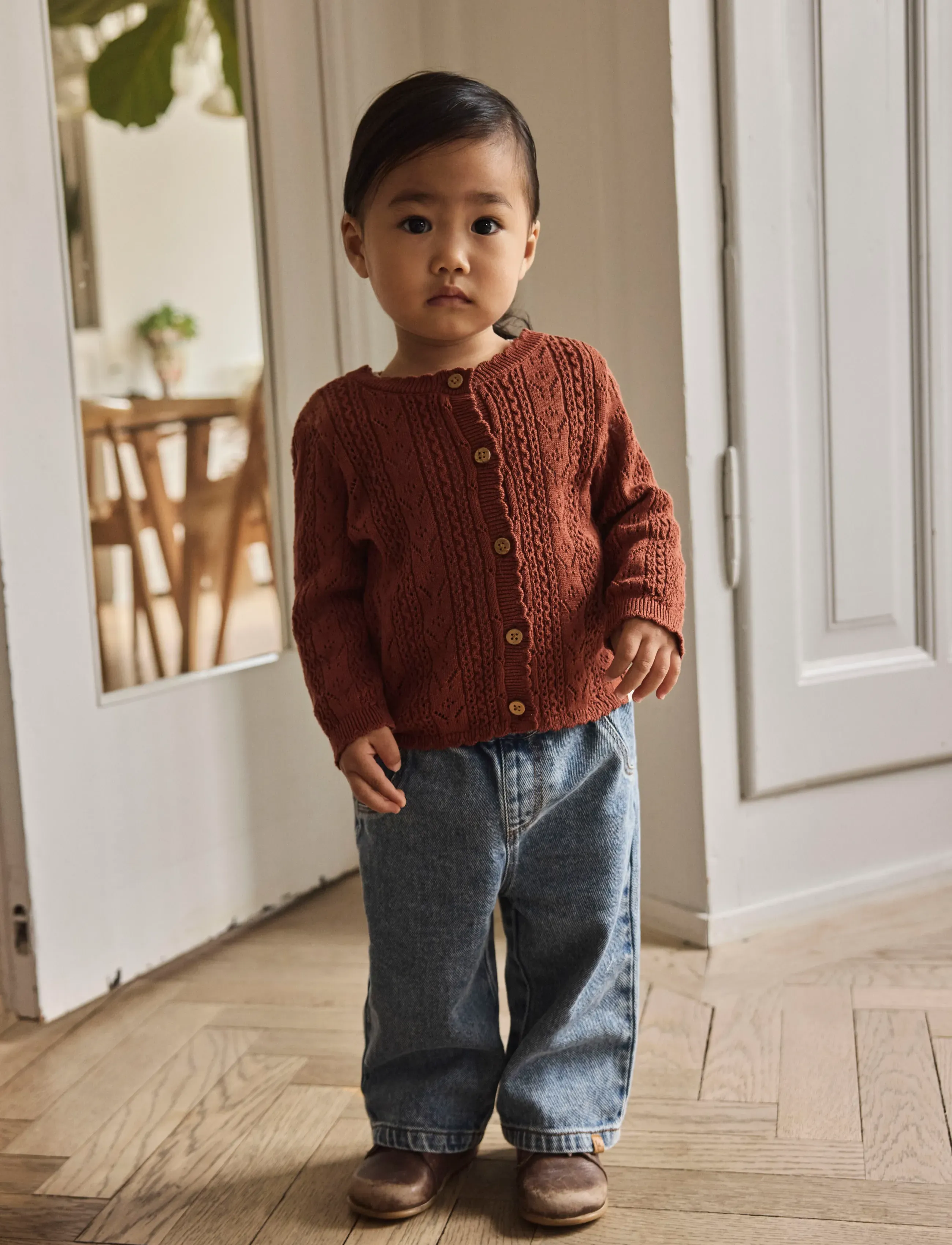 Lil'Atelier - NBFKAJSA KAS LS KNIT CARD LIL - cardigans - maple syrup - 2