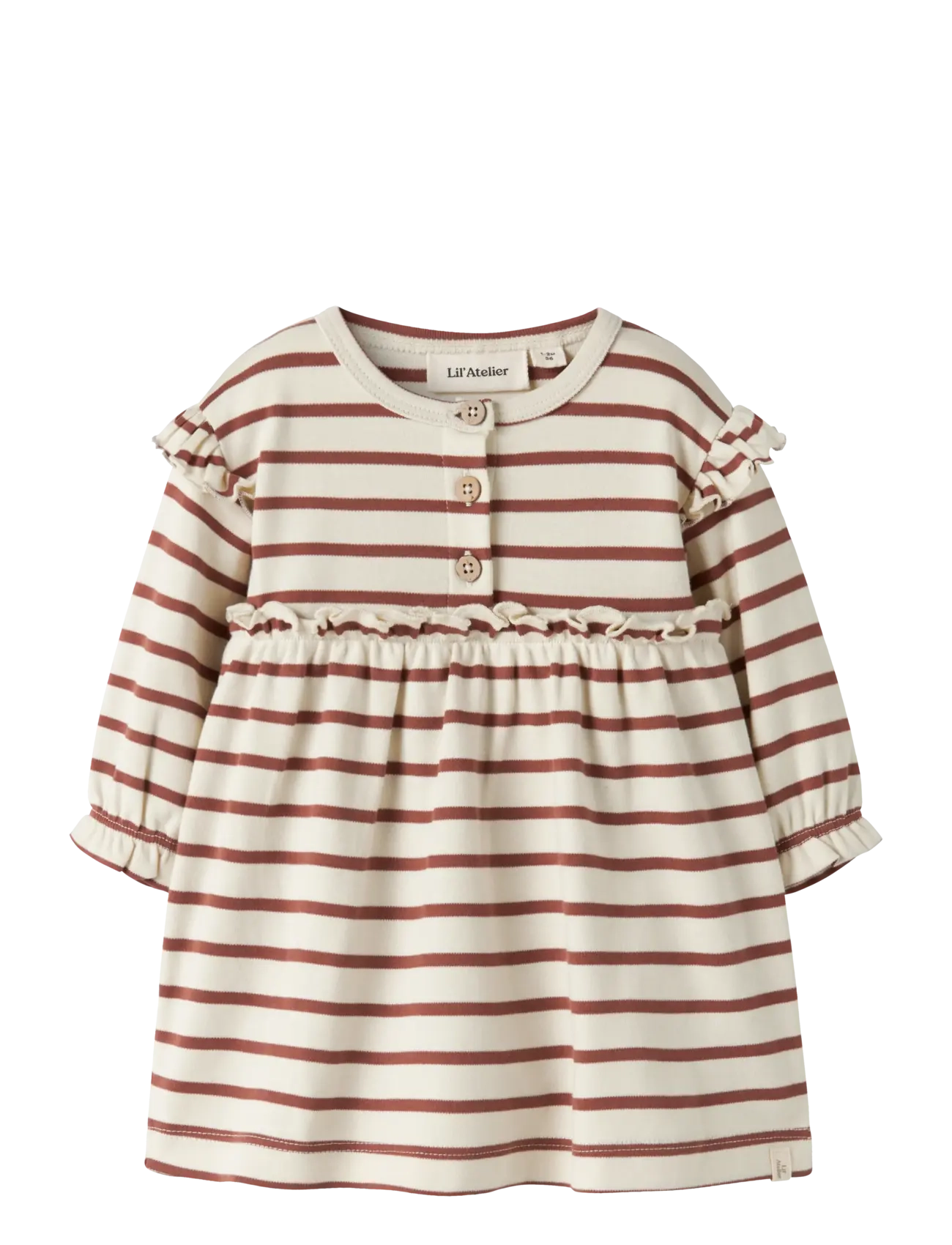 Lil'Atelier NBFLIMIA MIA LS BODY DRESS LIL - Neuheiten - TURTLEDOVE / cream