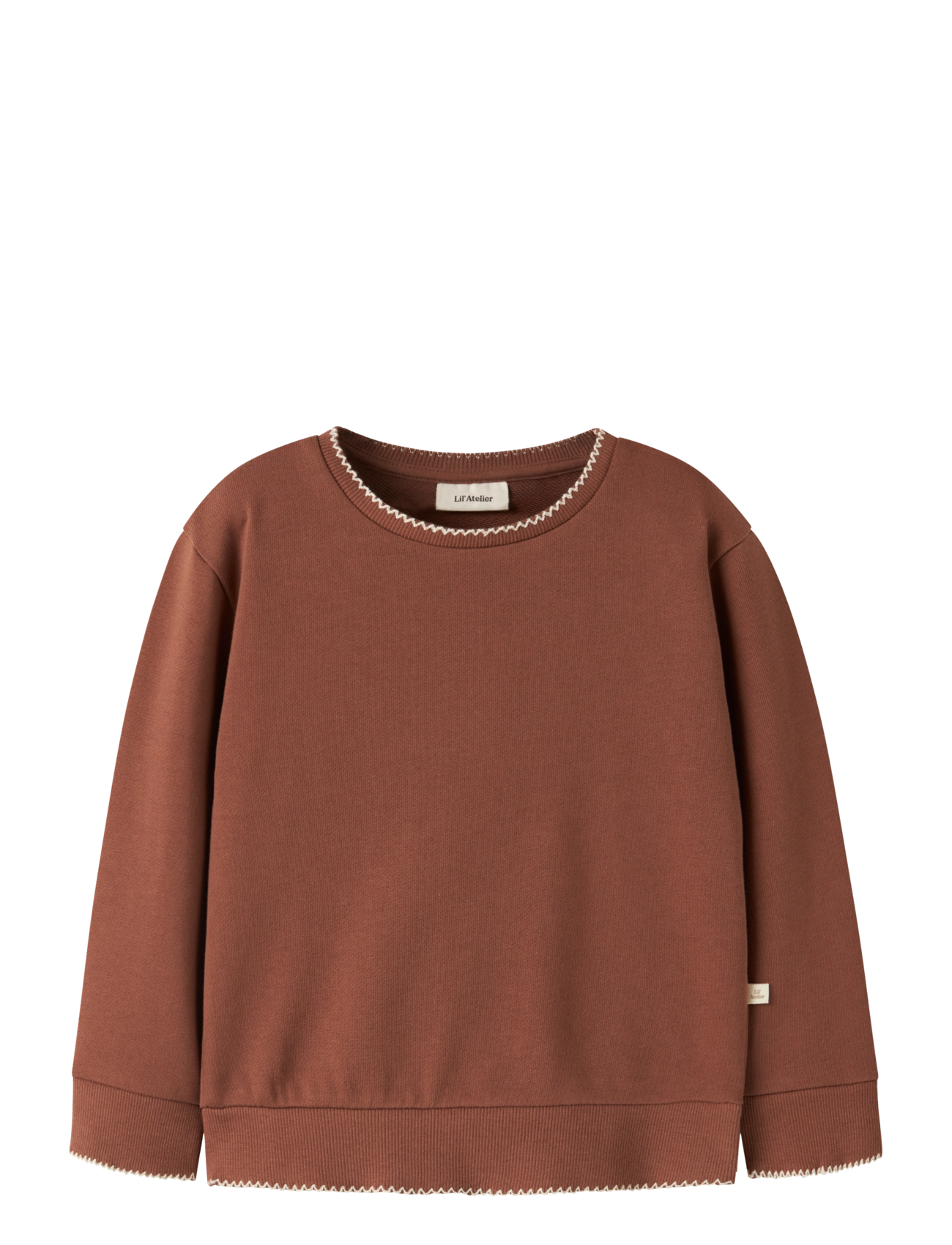 Lil'Atelier NMFKILANO RIK LS LOOSE SWEAT LIL - Sweatshirts - MAPLE SYRUP / brown