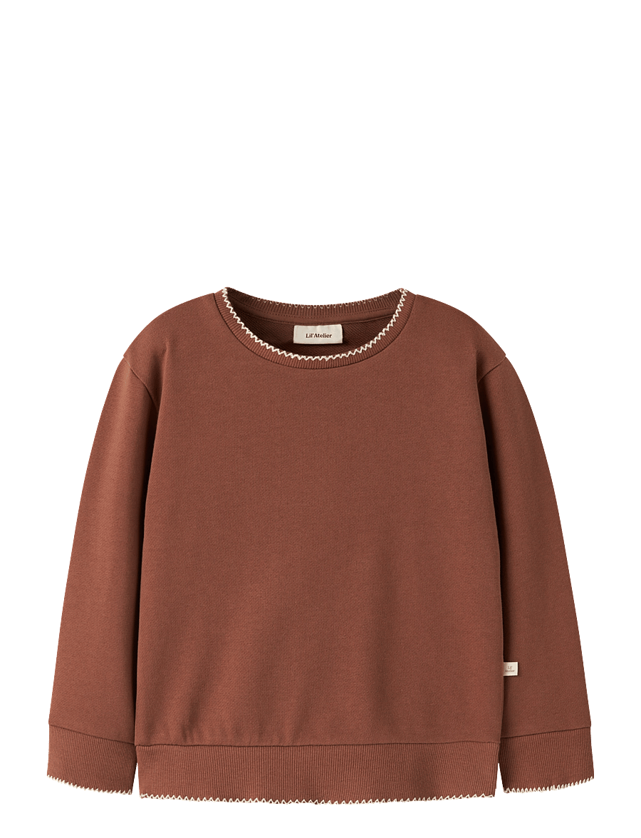 Lil'Atelier - NMFKILANO RIK LS LOOSE SWEAT LIL - maple syrup - 0