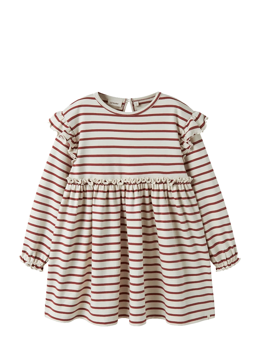 Lil'Atelier - NMFLIMIA MIA LS LOOSE DRESS LIL - turtledove - 0