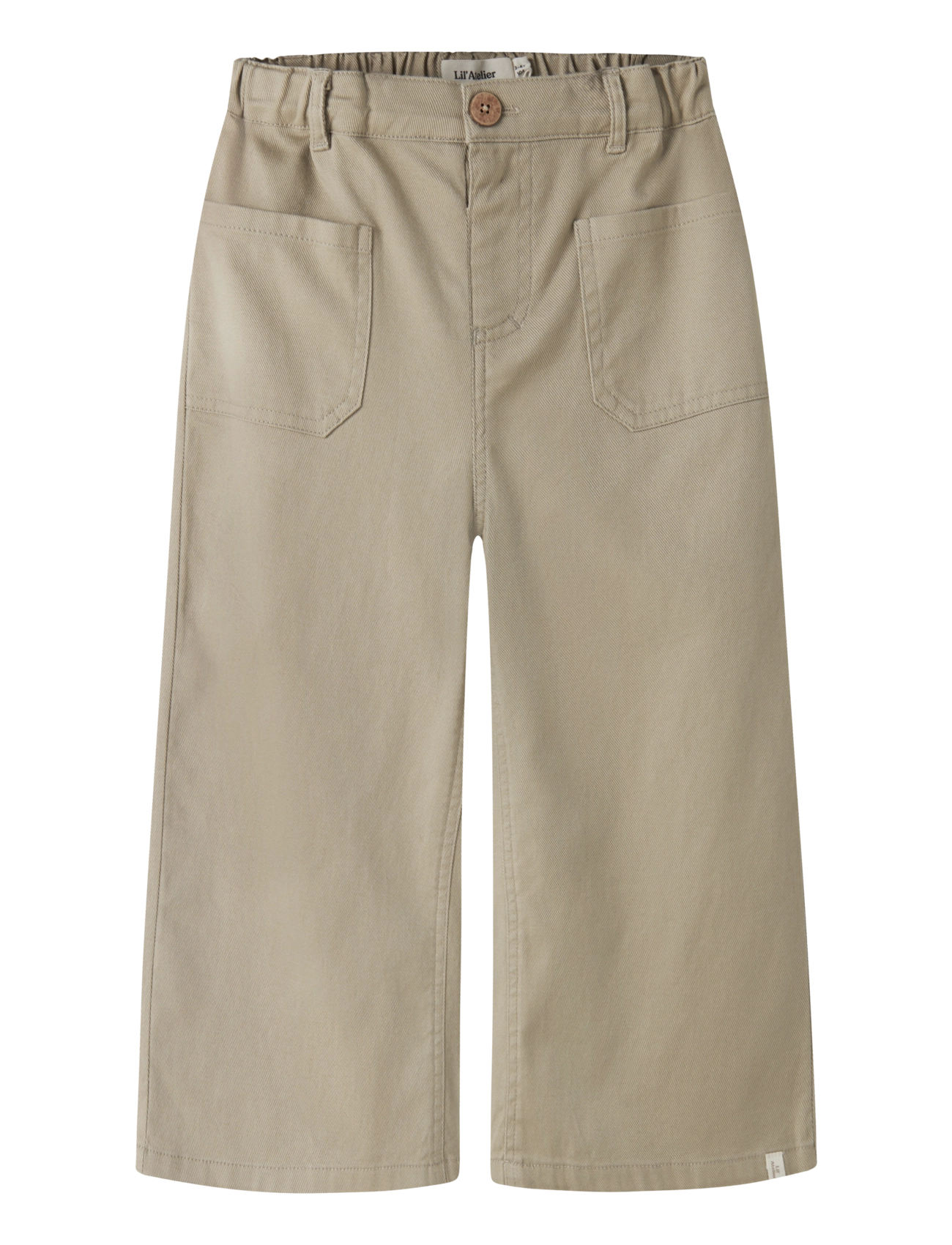 Lil'Atelier NMFLODEN WIDE PANT LIL - Püksid - TWILL / beige