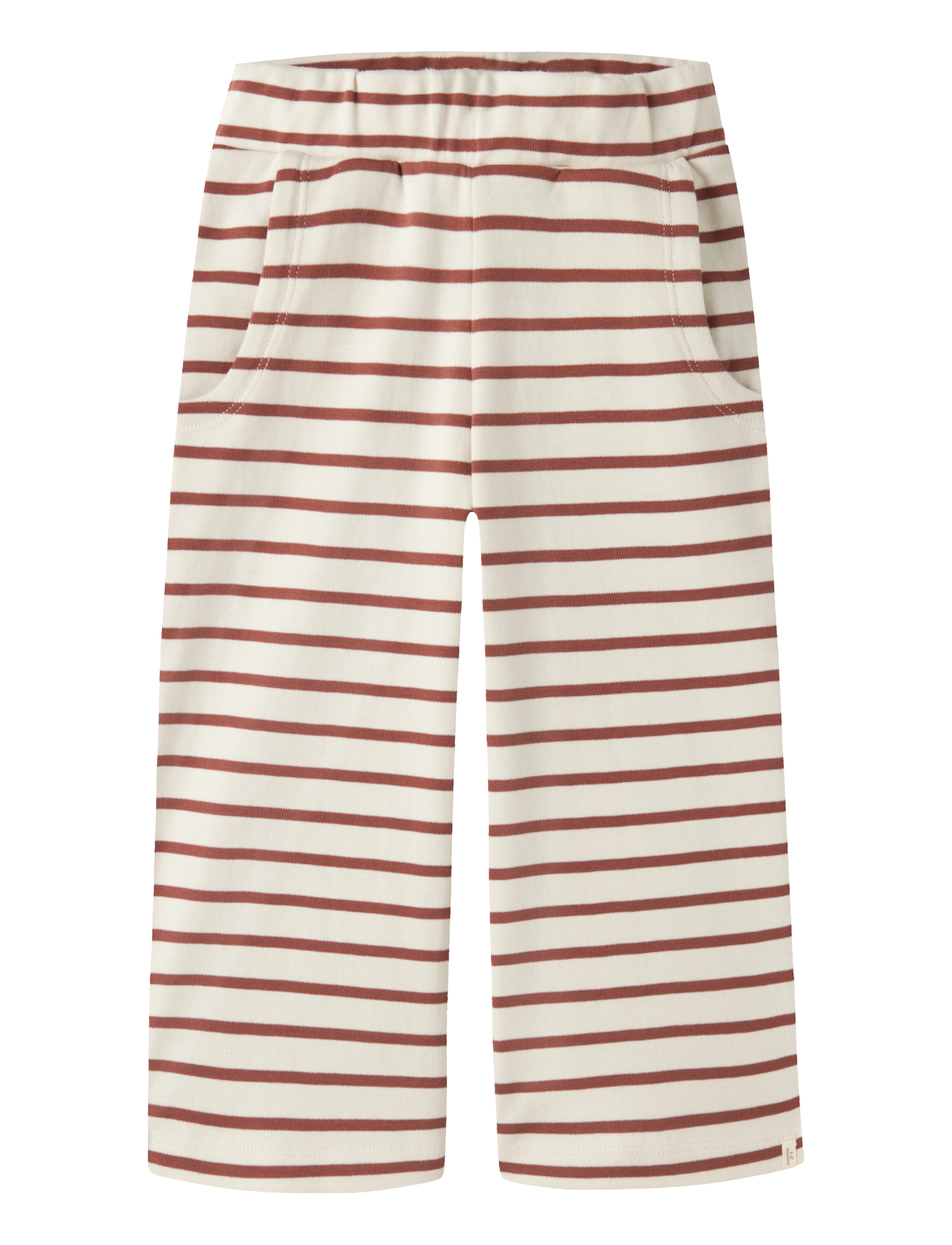 Lil'Atelier NMFLIMIA MIA WIDE PANT LIL - Back to school - TURTLEDOVE / cream