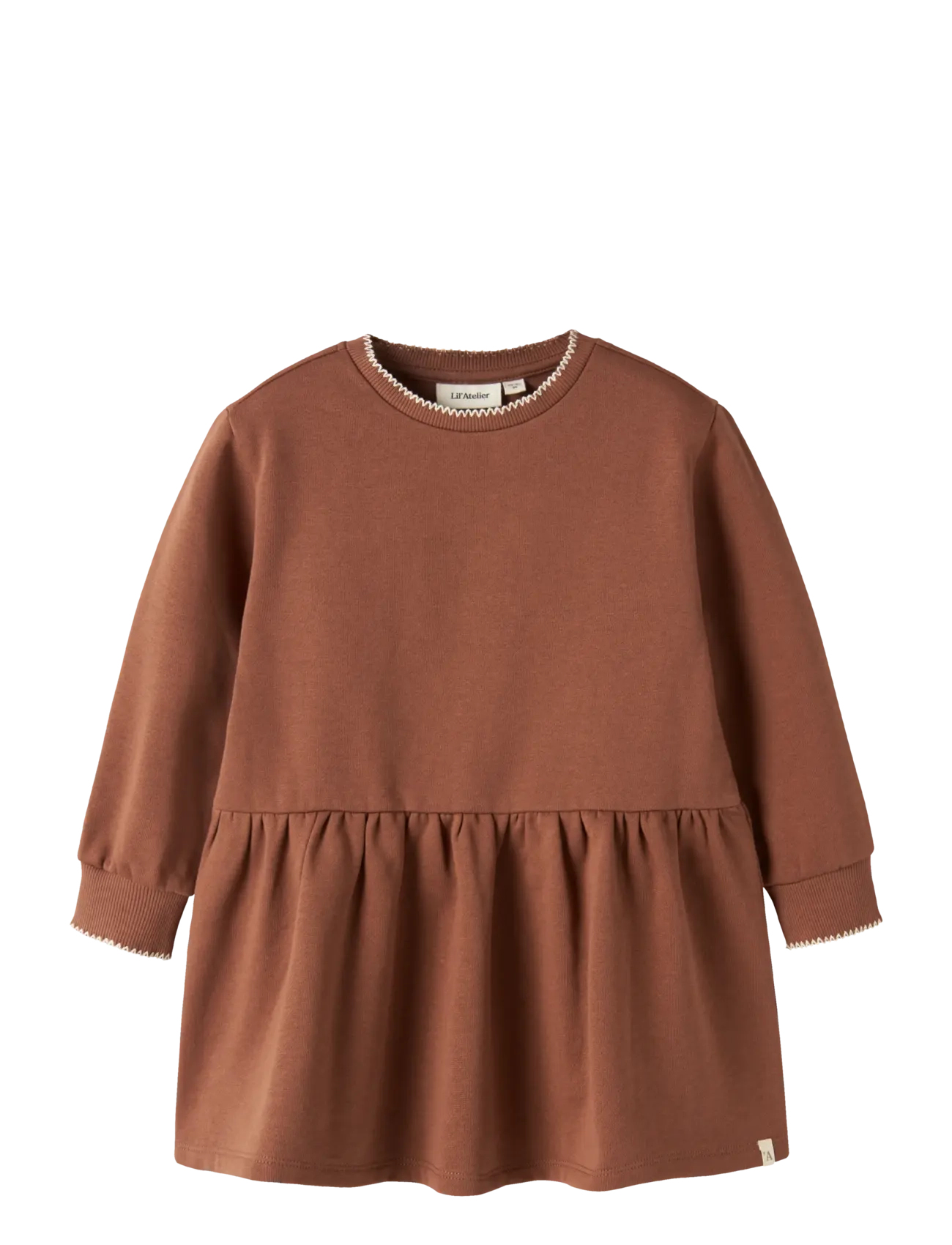 Lil'Atelier NMFKILANO RUJ LS LOOSE SWEAT DRESS LIL - Lil'Atelier - MAPLE SYRUP / brown