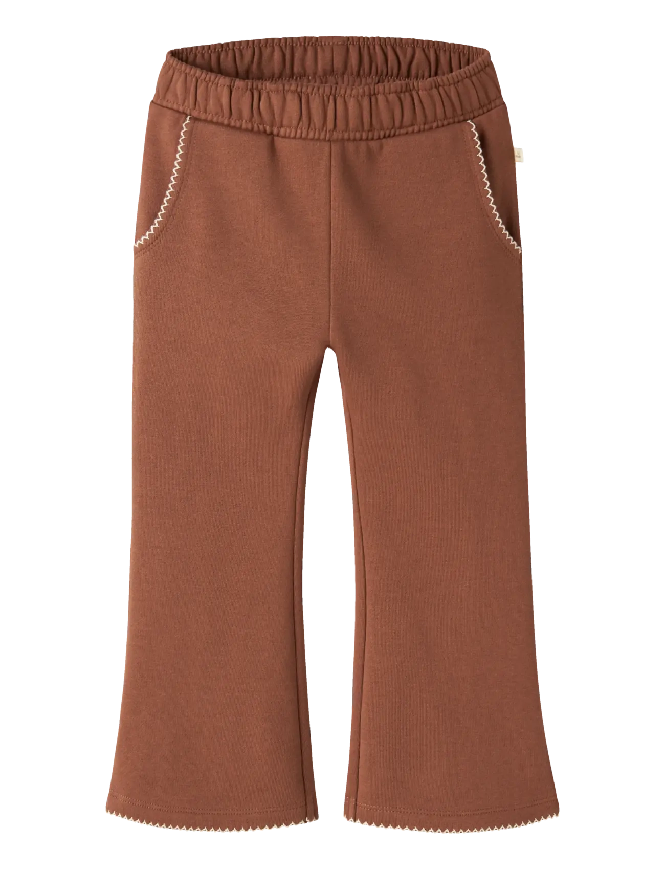 Lil'Atelier NMFKILANO RUB SWEAT BOOTCUT PANT LIL - Lil'Atelier - MAPLE SYRUP / brown