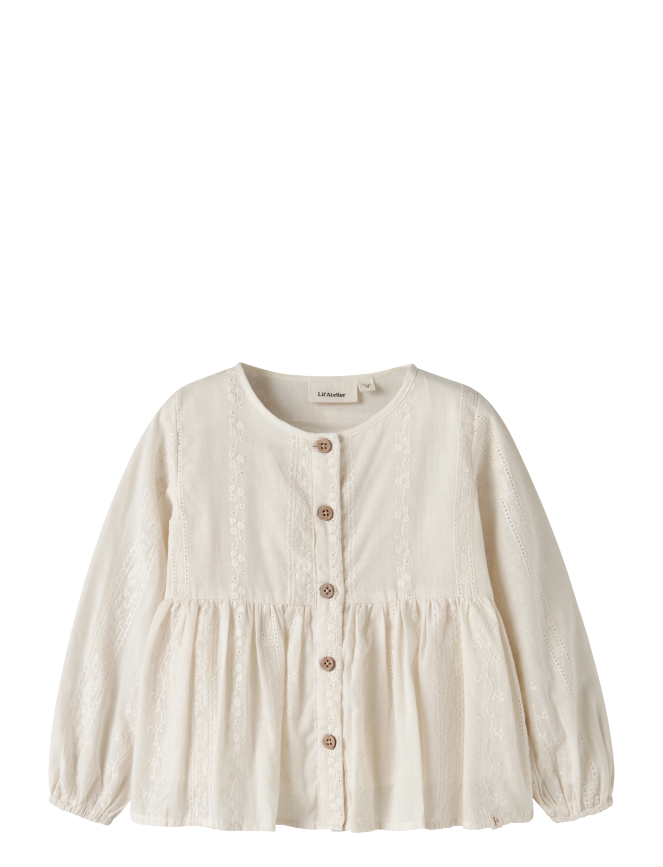 Lil'Atelier NMFLOBA LS LOOSE SHIRT LIL - Shop by age - TURTLEDOVE / cream