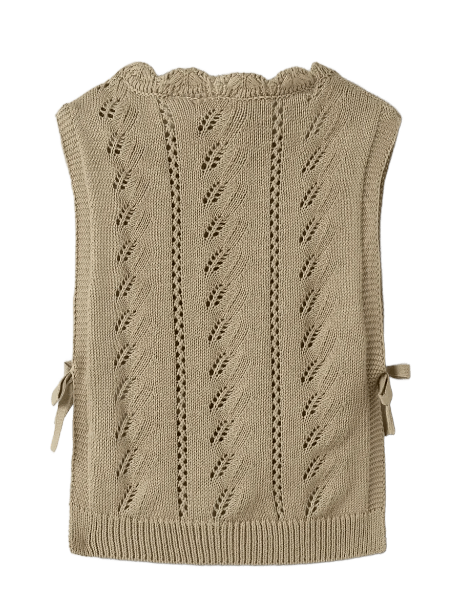 Lil'Atelier - NMFLEOU SL KNIT VEST LIL - twill - 2