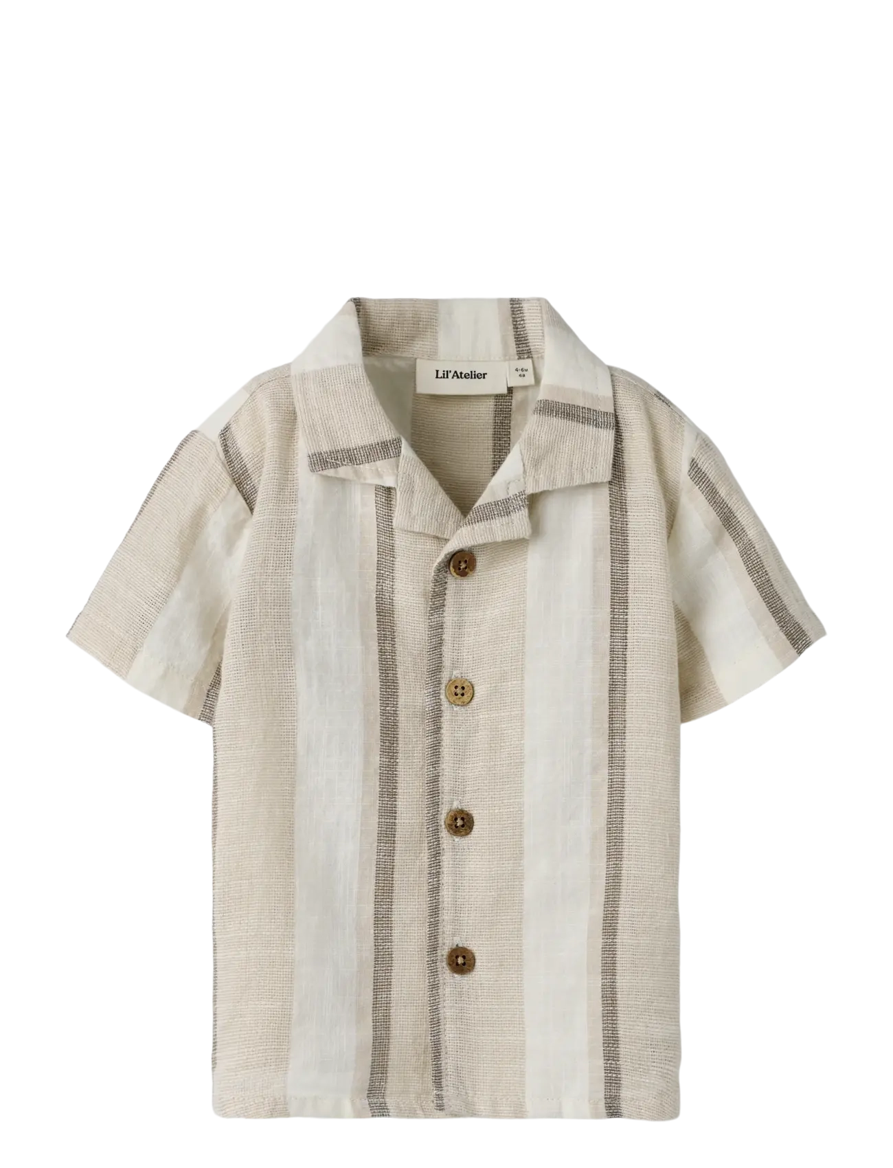 Lil'Atelier NBMFIBERT SS LOOSE SHIRT LIL - Riided - COCONUT MILK / cream