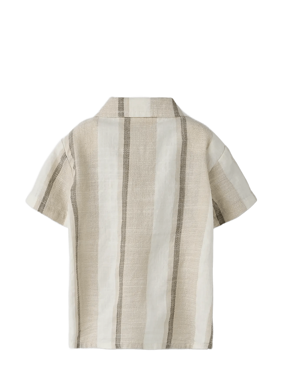 Lil'Atelier - NBMFIBERT SS LOOSE SHIRT LIL - overhemden met korte mouwen - coconut milk - 1
