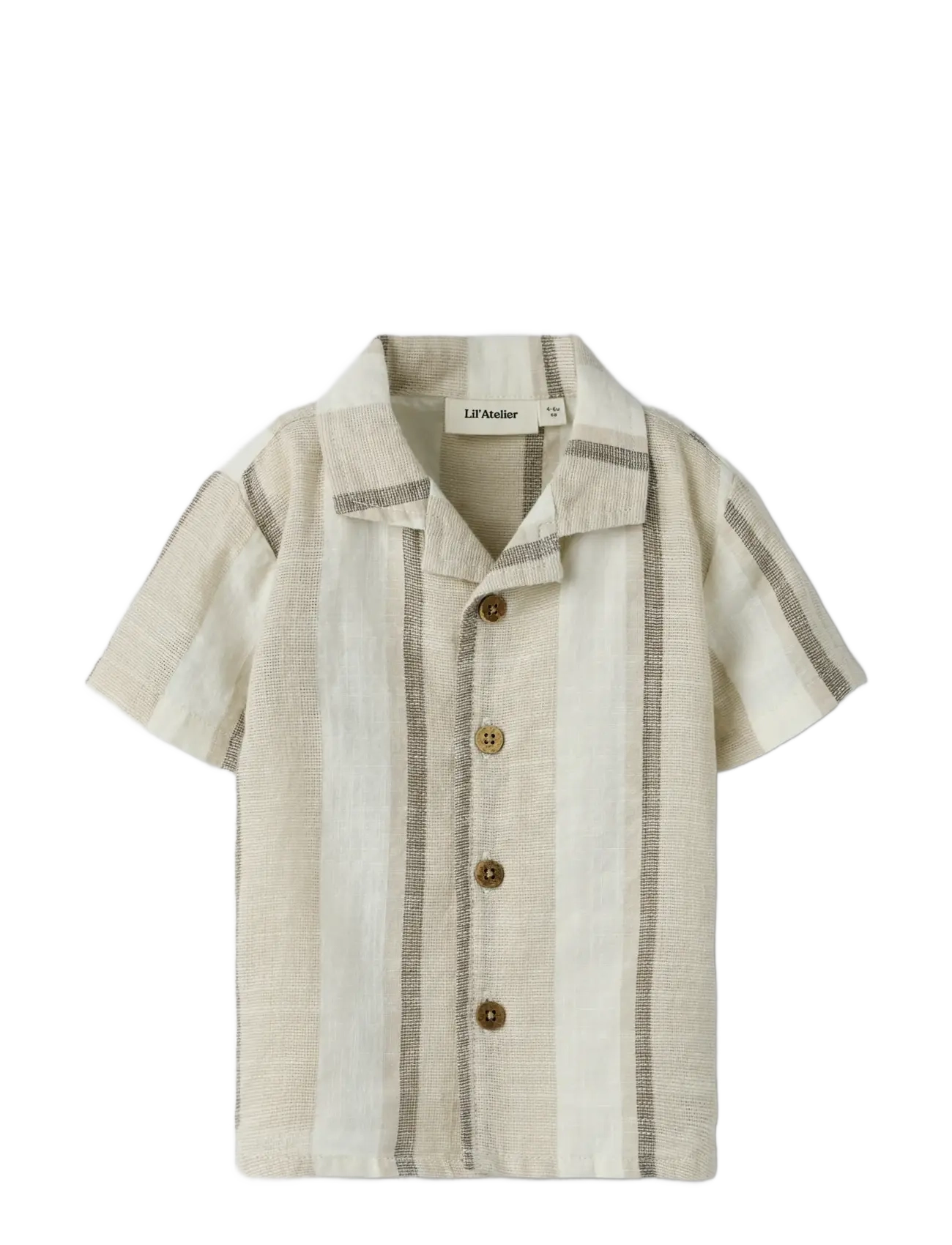 Lil'Atelier - NBMFIBERT SS LOOSE SHIRT LIL - overhemden met korte mouwen - coconut milk - 2