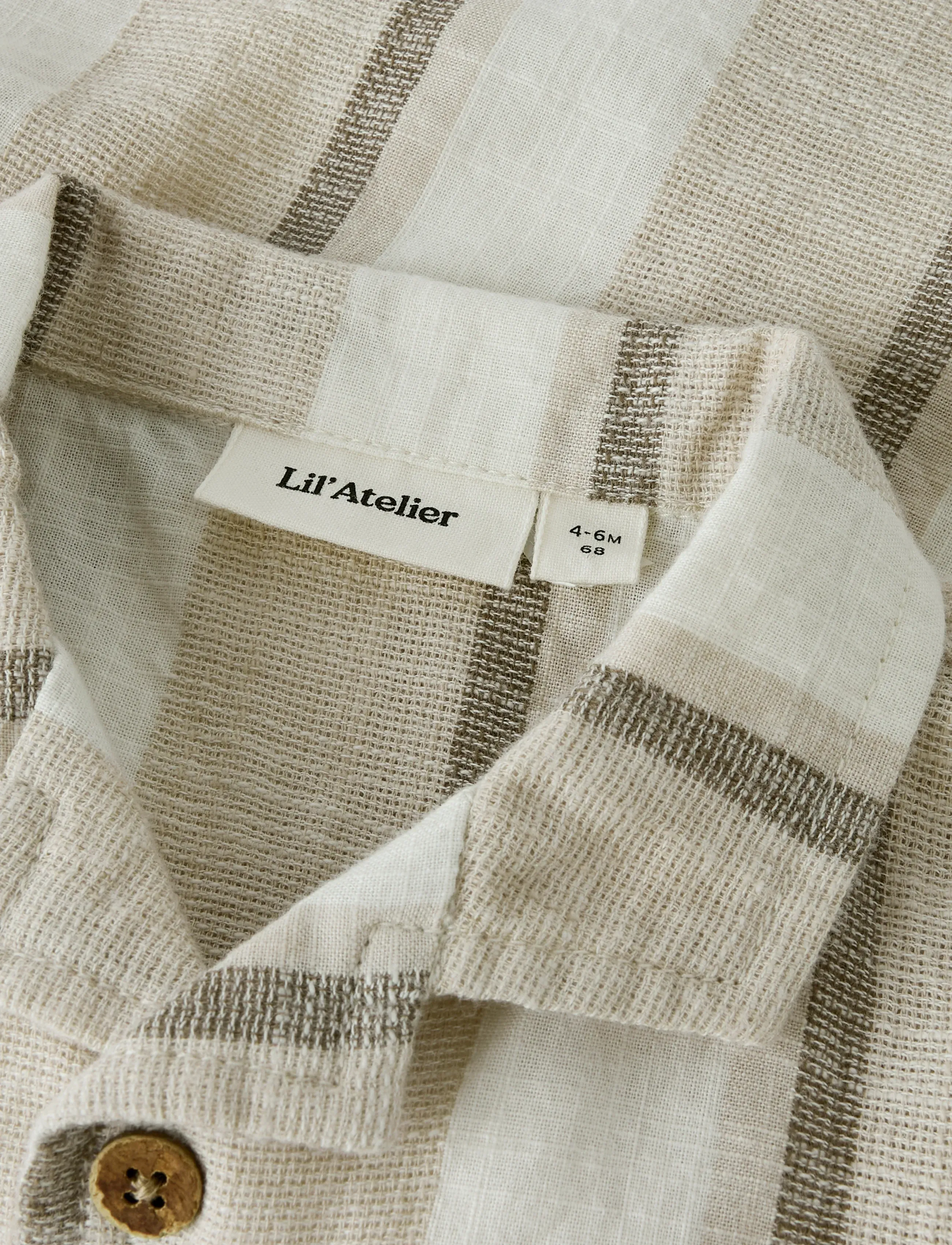 Lil'Atelier - NBMFIBERT SS LOOSE SHIRT LIL - overhemden met korte mouwen - coconut milk - 4