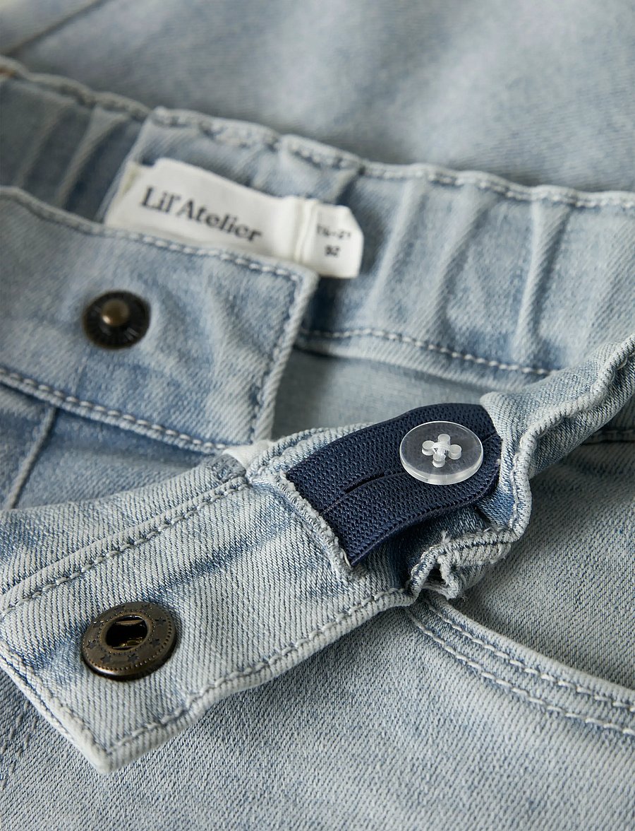 Lil'Atelier - NMNFRANCES SHORTS 7722-FN LIL - korte jeansbroeken - light blue denim - 3