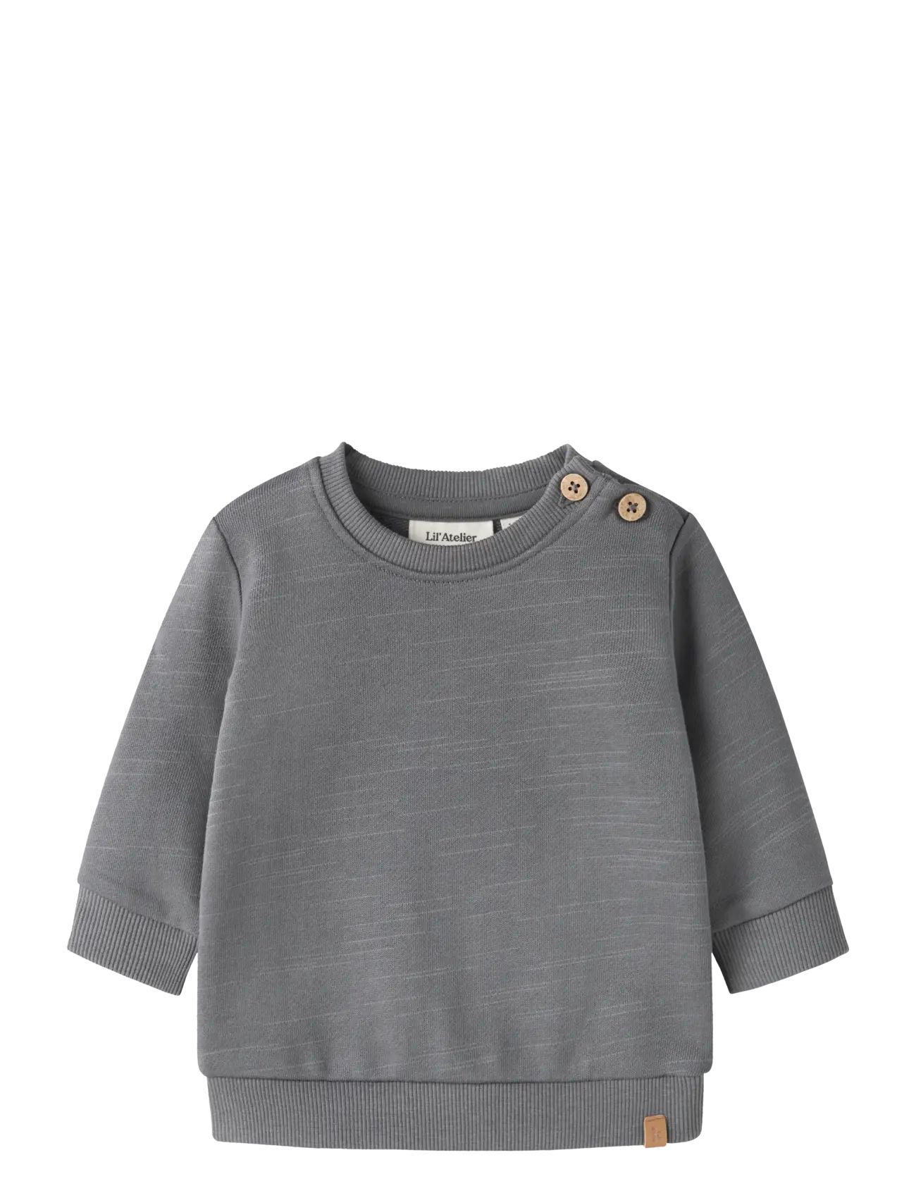 Lil'Atelier NBMKAVENS LS LOOSE SWEAT LIL - Sweatshirts & Hættetrøjer - POPPY SEED / grey