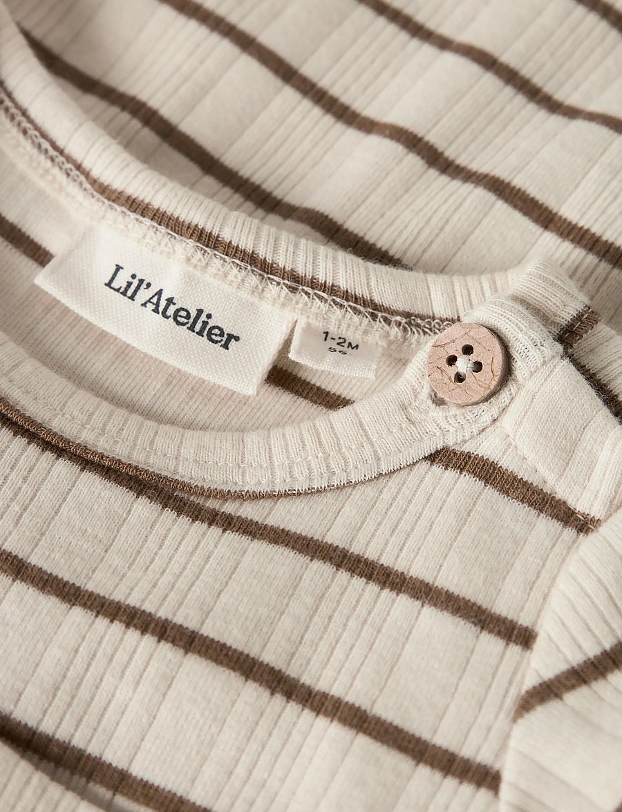 Lil'Atelier - NBMKABY LS SLIM BODY LIL - langärmelig - turtledove - 2