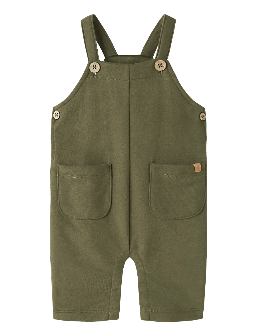 Lil'Atelier - NBMILONDON RAN LOOSE SWEAT OVERALL LIL - jumpsuits - winter moss - 1