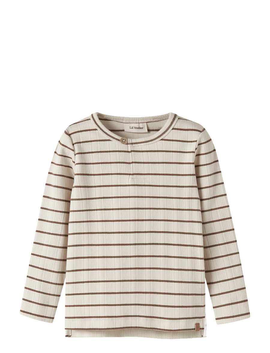 Lil'Atelier - NMMKABY LS SLIM TOP LIL - langärmelig - turtledove - 0
