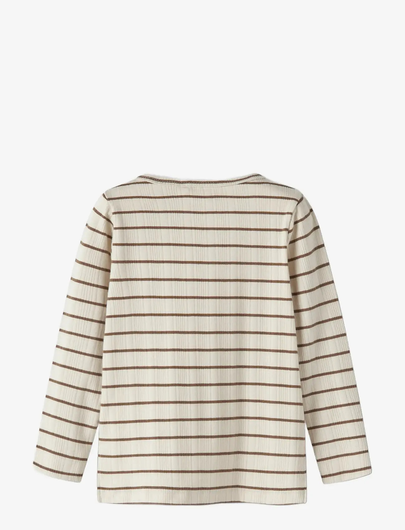 Lil'Atelier - NMMKABY LS SLIM TOP LIL - langærmede t-shirts - turtledove - 1