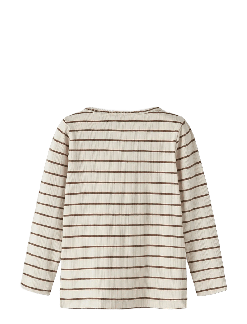 Lil'Atelier - NMMKABY LS SLIM TOP LIL - langærmede t-shirts - turtledove - 1