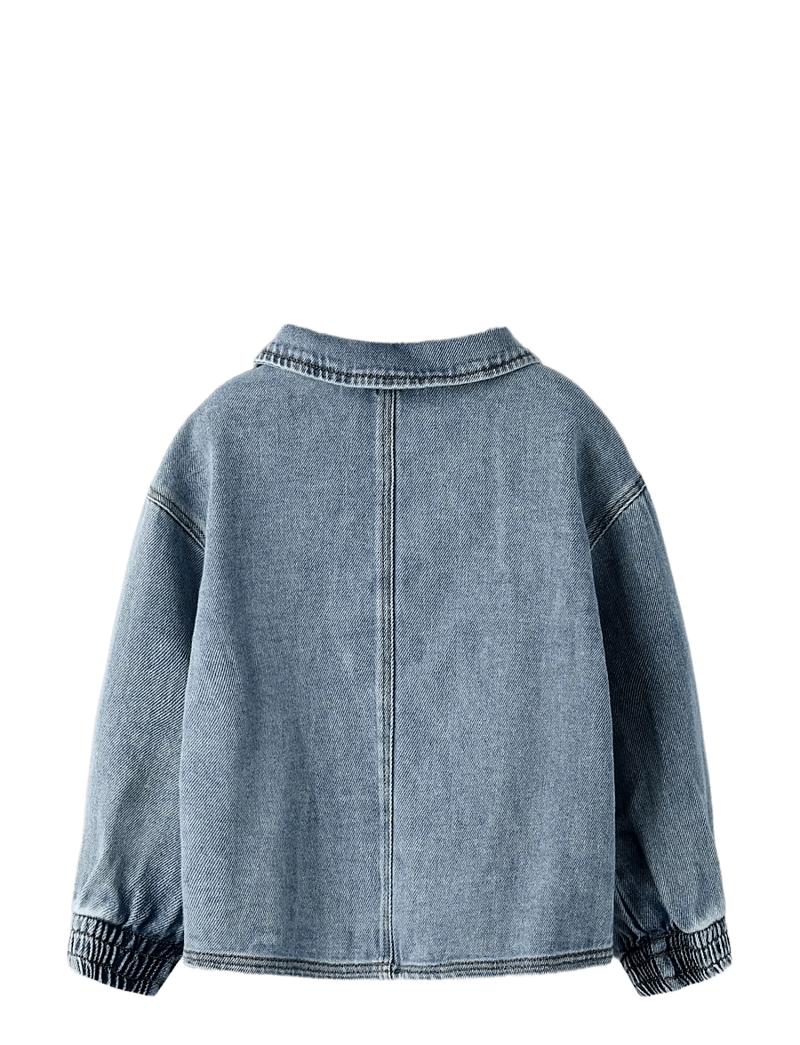 Lil'Atelier - NMFKAROLE LS DNM SHIRT 2433-CJ LIL - pikkade varrukatega särgid - medium blue denim - 1