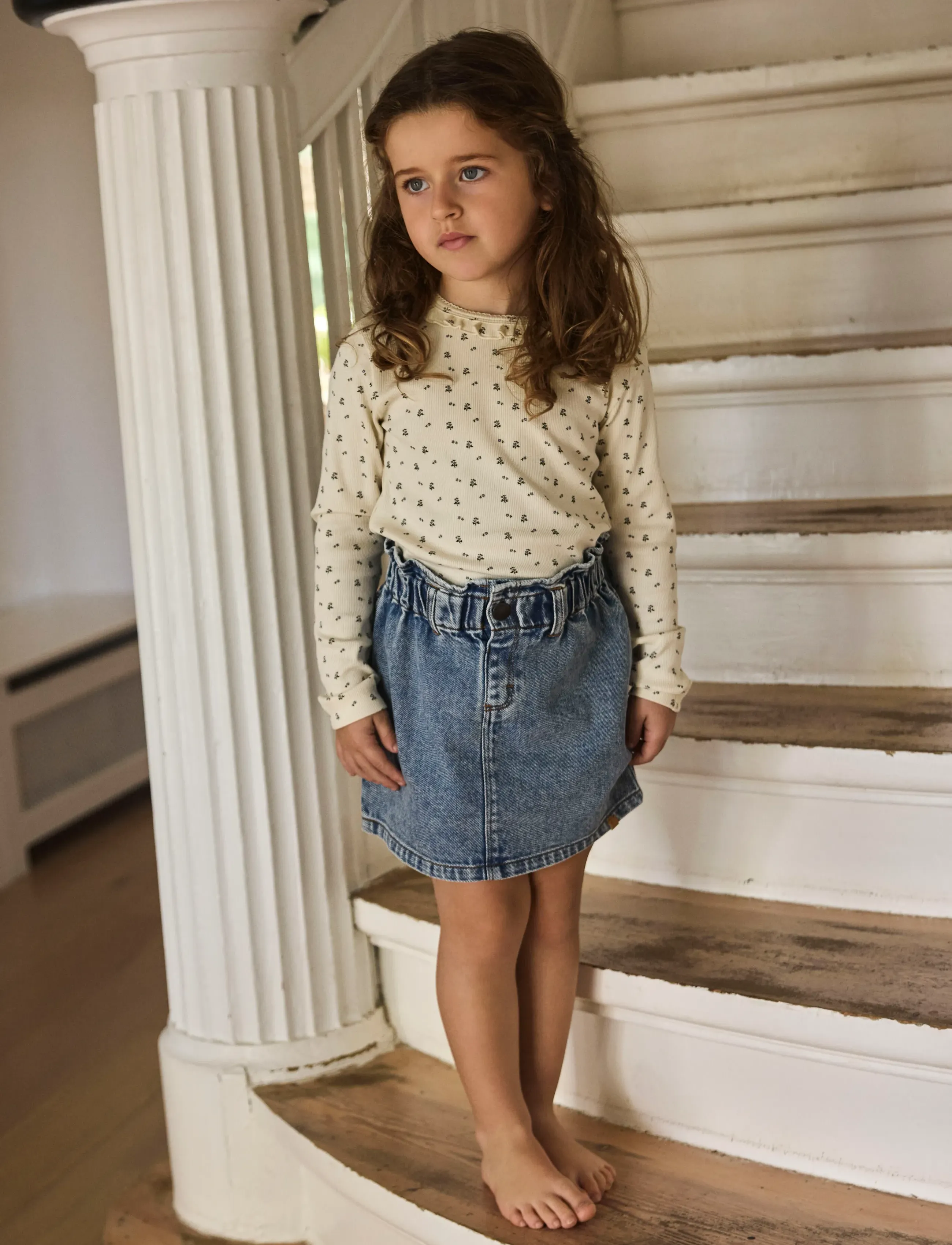 Lil'Atelier - NMFKAROLE DNM SKIRT 2433-CJ LIL - jeanskjolar - medium blue denim - 3