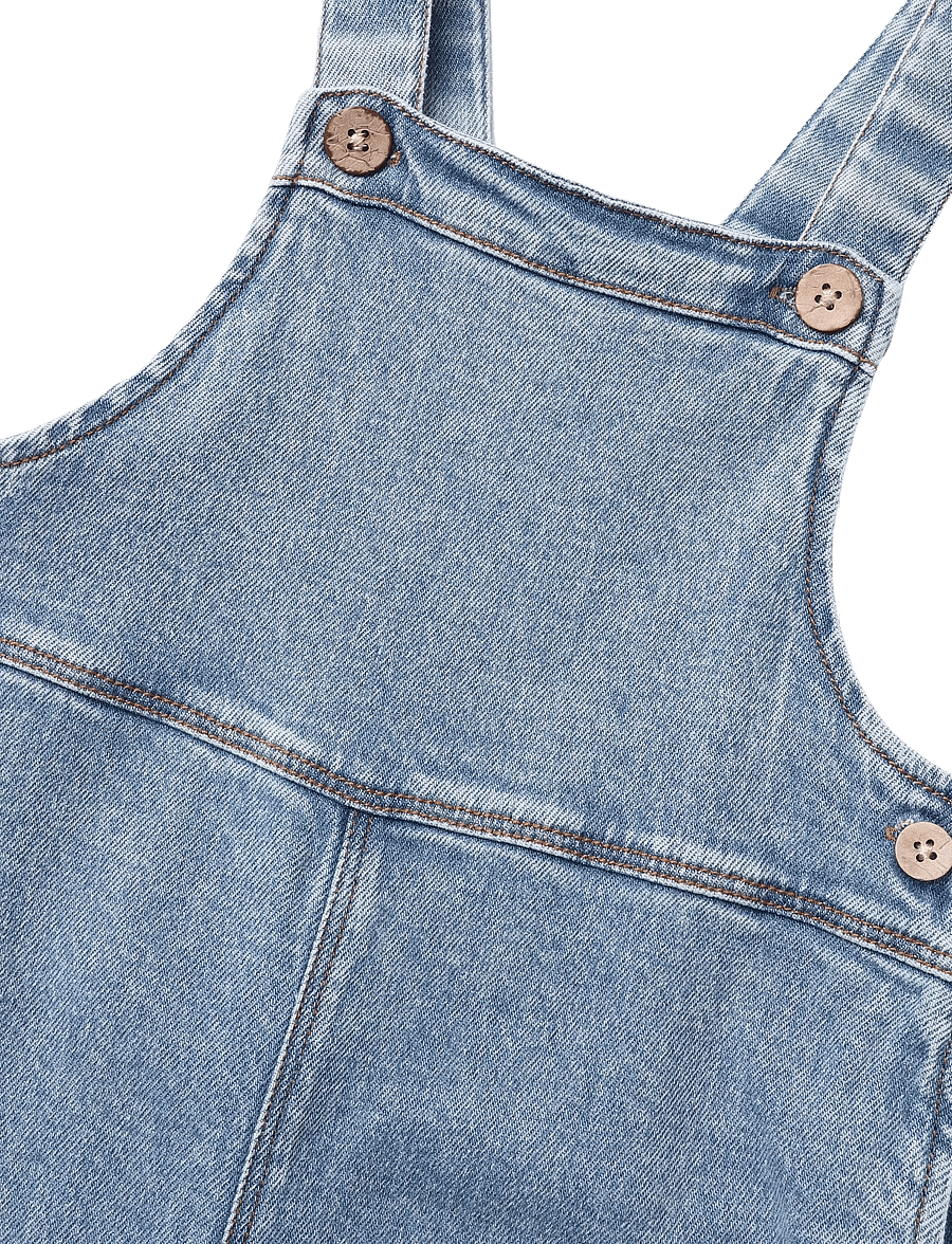 Lil'Atelier - NMMKAROLE LOOSE DNM OVERALL 2433-CJ LIL - jumpsuits - medium blue denim - 2