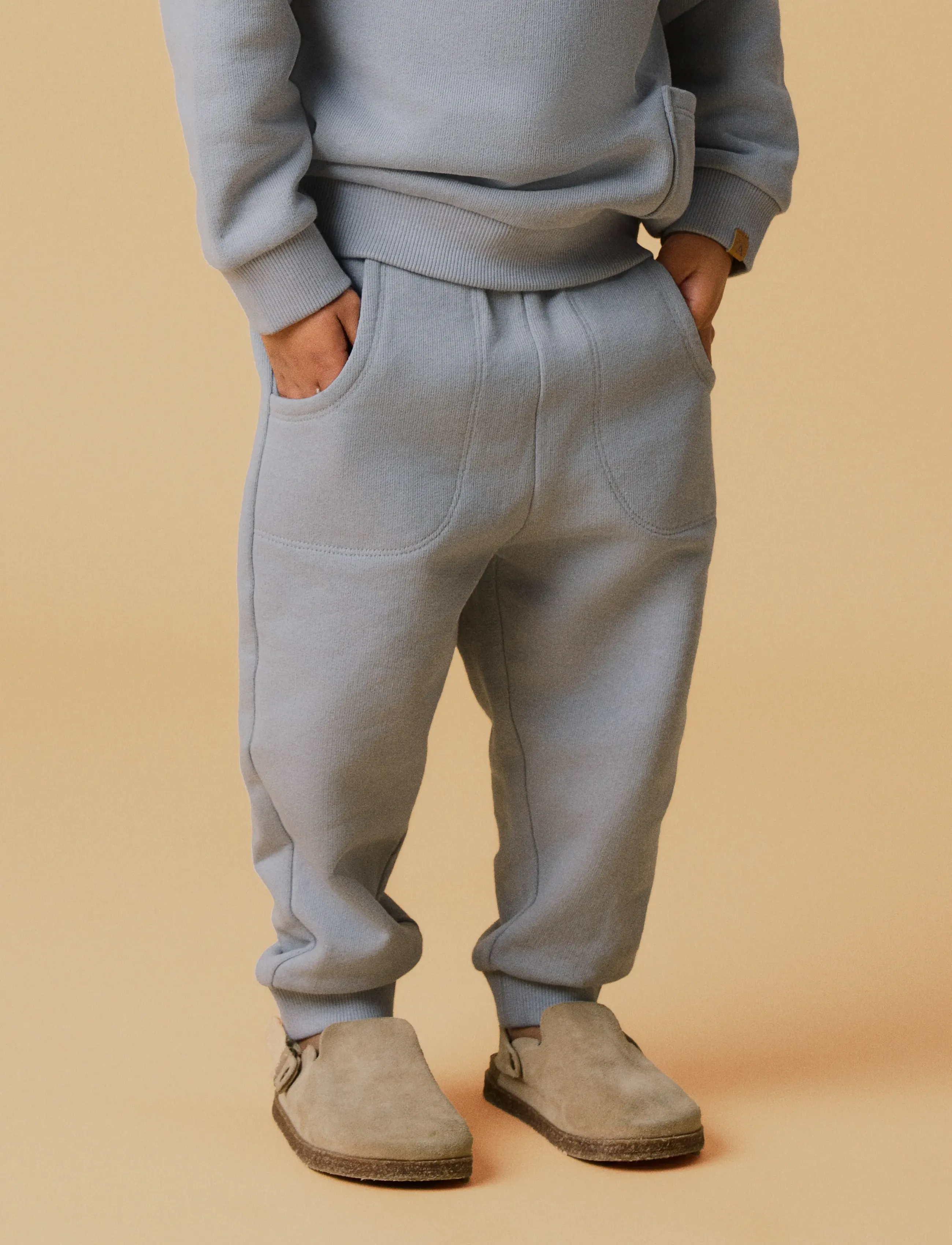 Lil'Atelier NMMJOBO ASK LOOSE SWEAT PANT LIL - Underdele - SLEET / grey