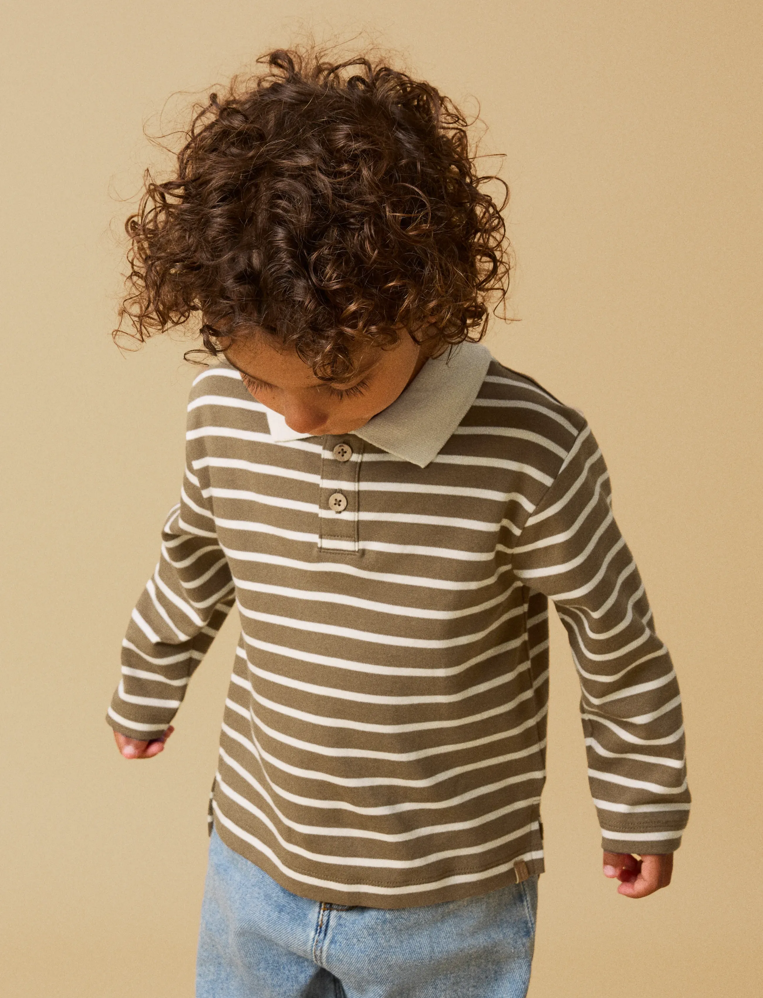 Lil'Atelier - NMMLIMIA LS LOOSE POLO TOP LIL - kangaroo - 3