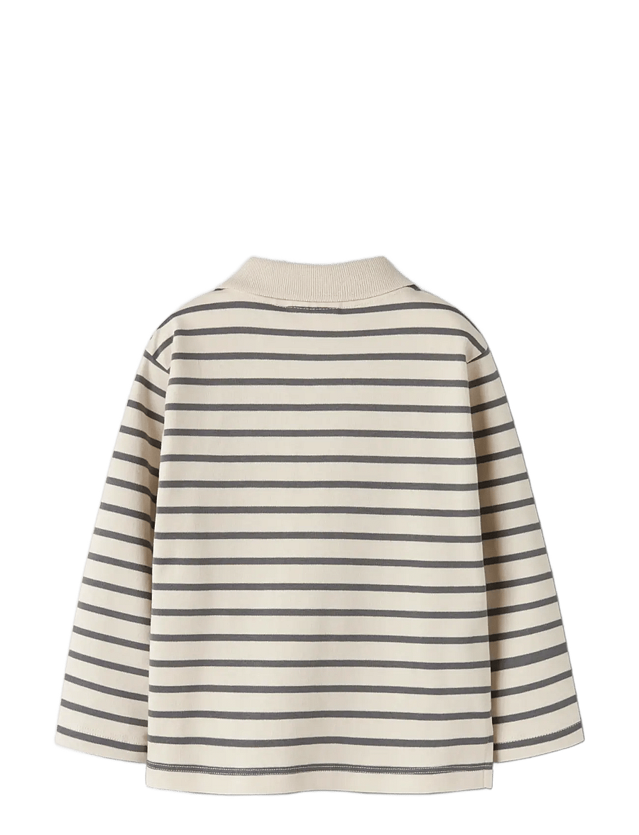 Lil'Atelier - NMMLIMIA LS LOOSE POLO TOP LIL - langärmelig poloshirt - turtledove - 1