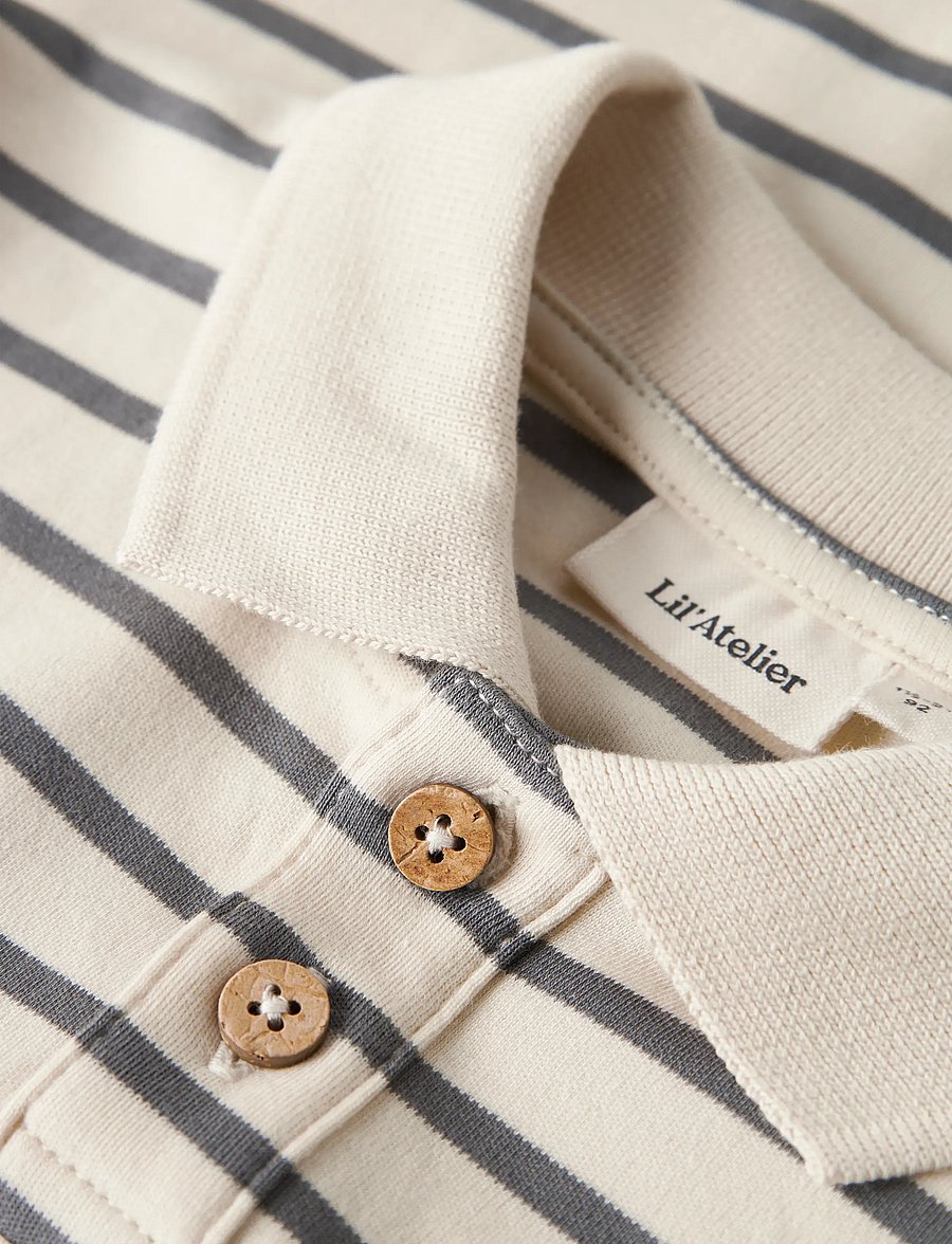 Lil'Atelier - NMMLIMIA LS LOOSE POLO TOP LIL - langärmelig poloshirt - turtledove - 2