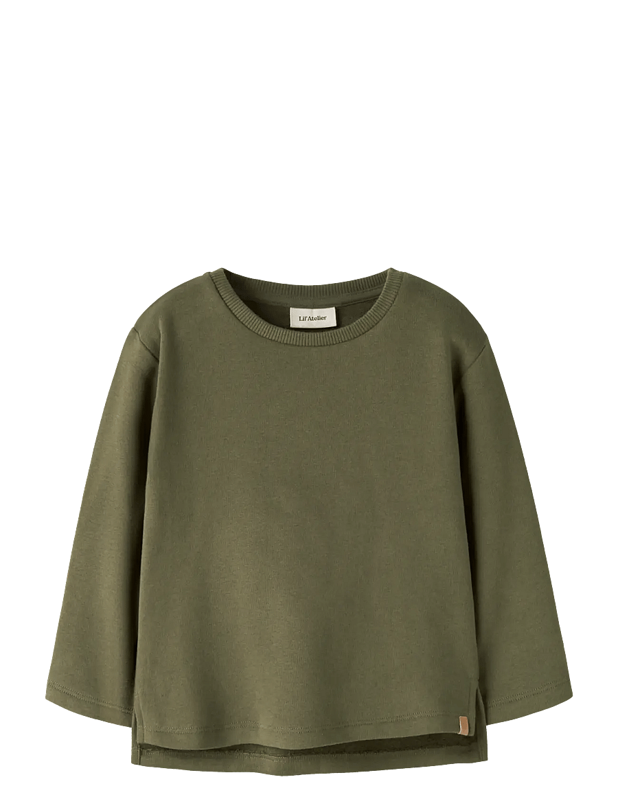 Lil'Atelier - NMMILONDON RIT LS LOOSE SWEAT LIL - winter moss - 0
