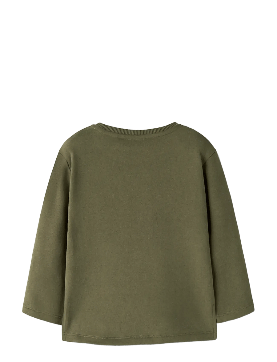 Lil'Atelier - NMMILONDON RIT LS LOOSE SWEAT LIL - winter moss - 1