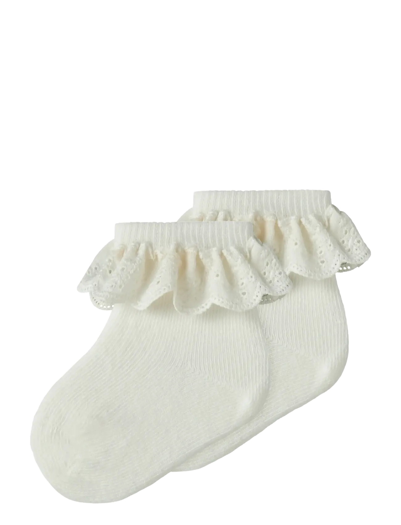 Lil'Atelier NBFDERTRUD 2 PACK SOCK LIL - Shop by age - COCONUT MILK / cream