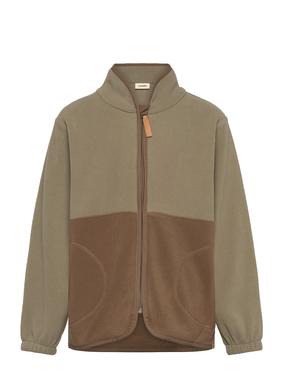 Lil'Atelier - NMMLASPEKTRA FLEECE JACKET FO LIL - fleecejakker - shitake - 0