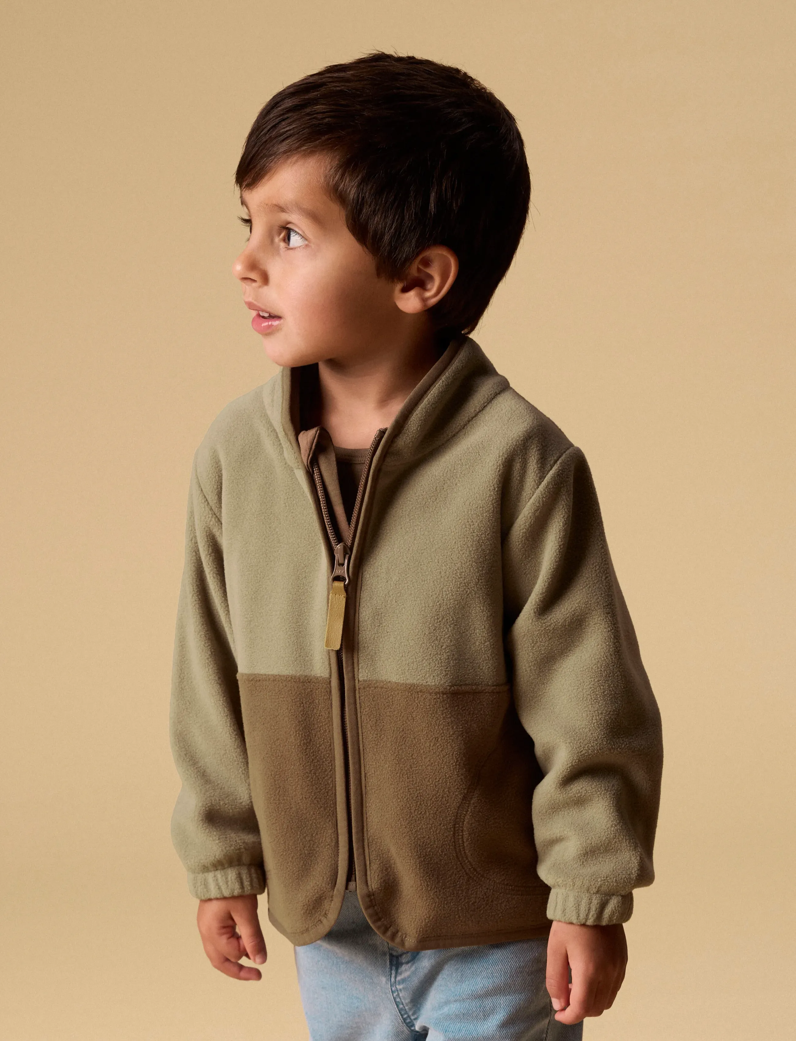 Lil'Atelier - NMMLASPEKTRA FLEECE JACKET FO LIL - fleecejakker - shitake - 2