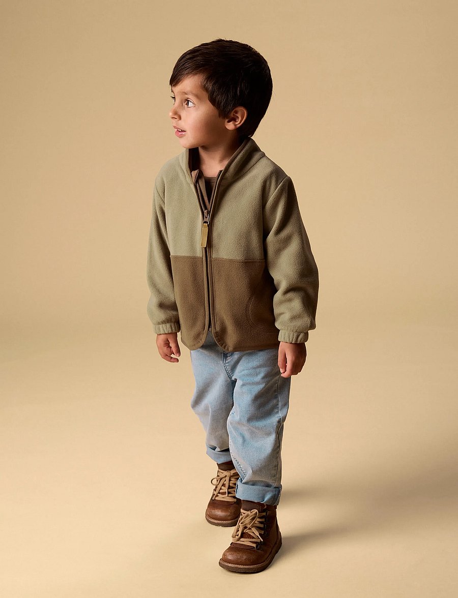 Lil'Atelier - NMMLASPEKTRA FLEECE JACKET FO LIL - fleecejakker - shitake - 3