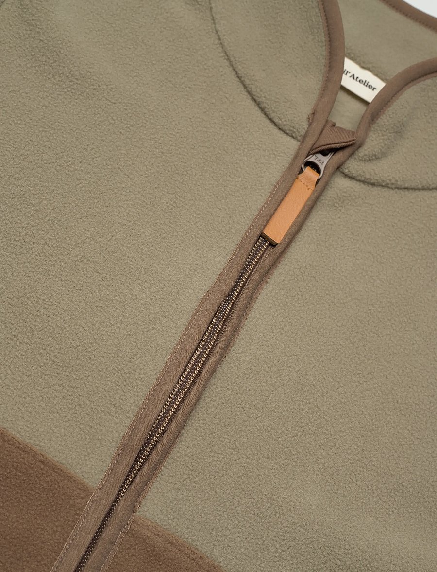 Lil'Atelier - NMMLASPEKTRA FLEECE JACKET FO LIL - fleecejakker - shitake - 4