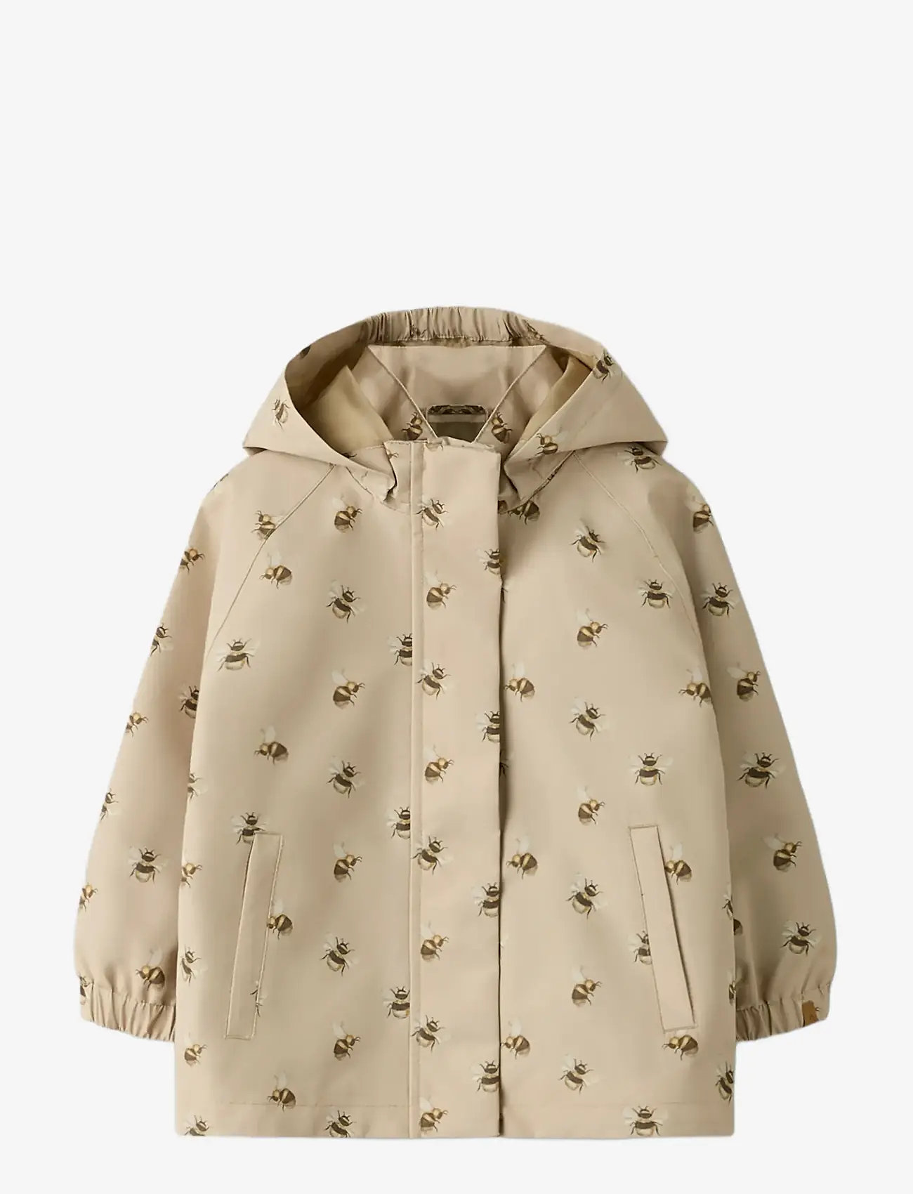 Lil'Atelier - NMNLAMINT JACKET AOP FO LIL - regnjackor - safari - 2