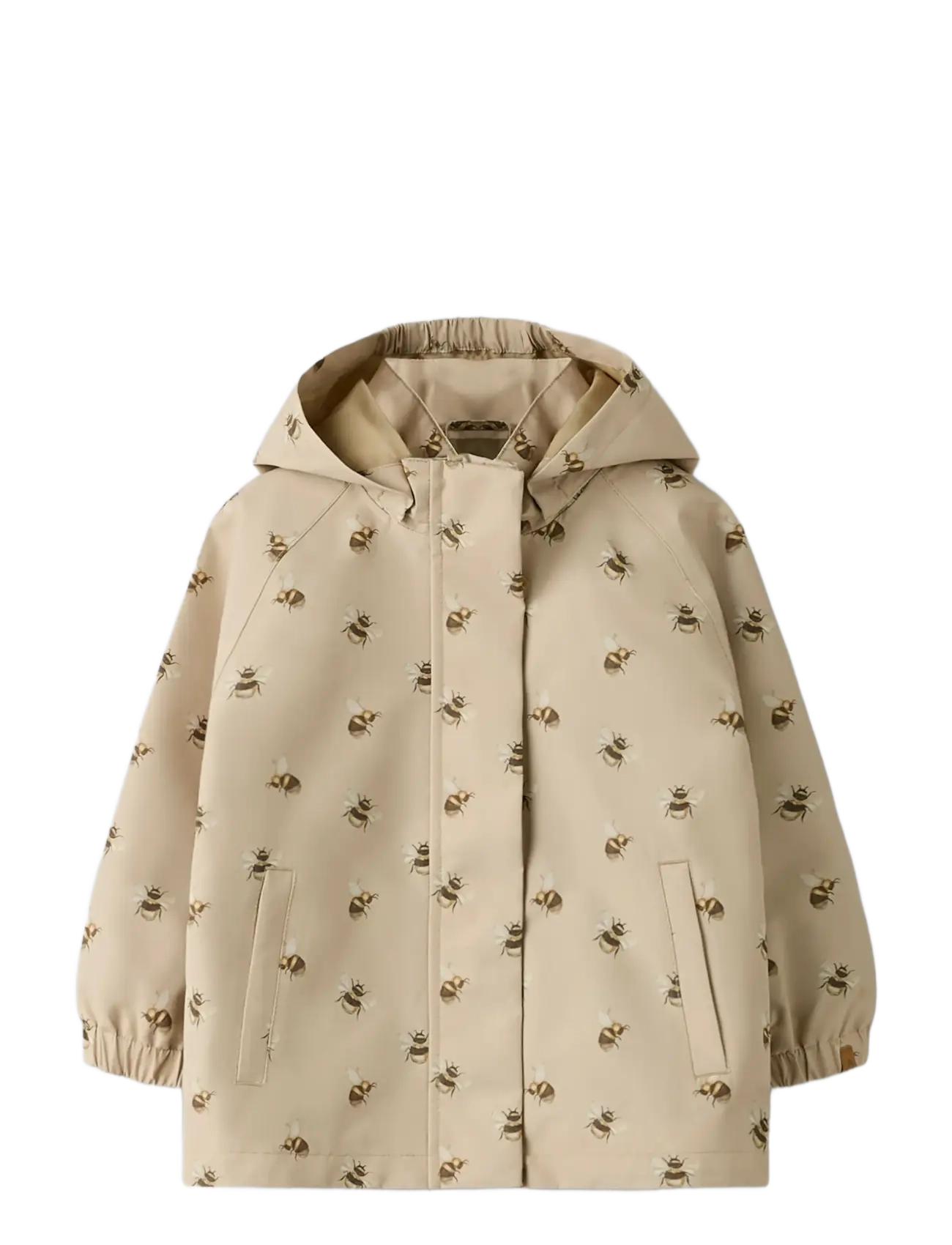 Lil'Atelier - NMNLAMINT JACKET AOP FO LIL - kurtki przeciwdeszczowe - safari - 2