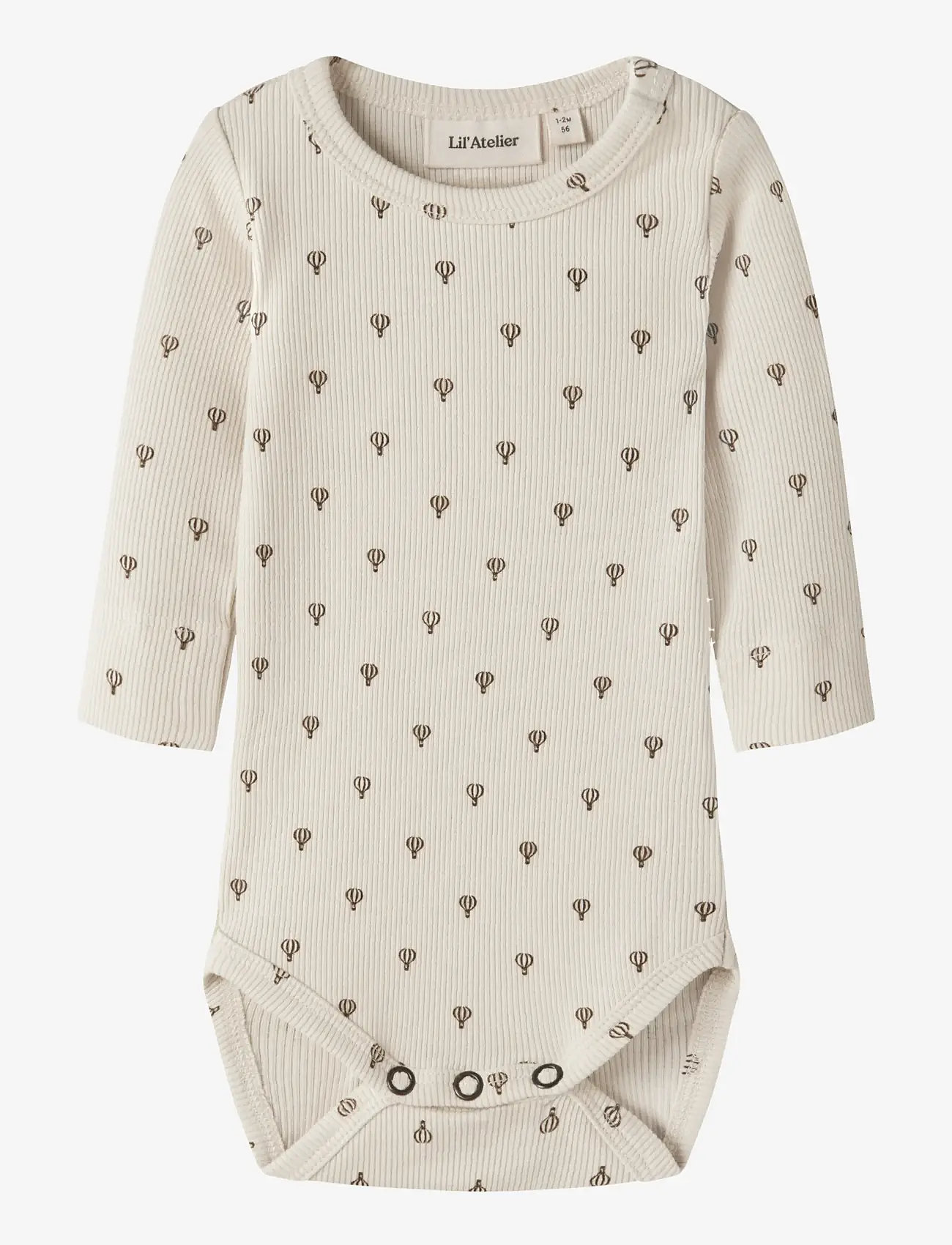 Lil'Atelier - NBNGAGO KIM LS SLIM BODY LIL NOOS - langærmede heldragter - turtledove - 0